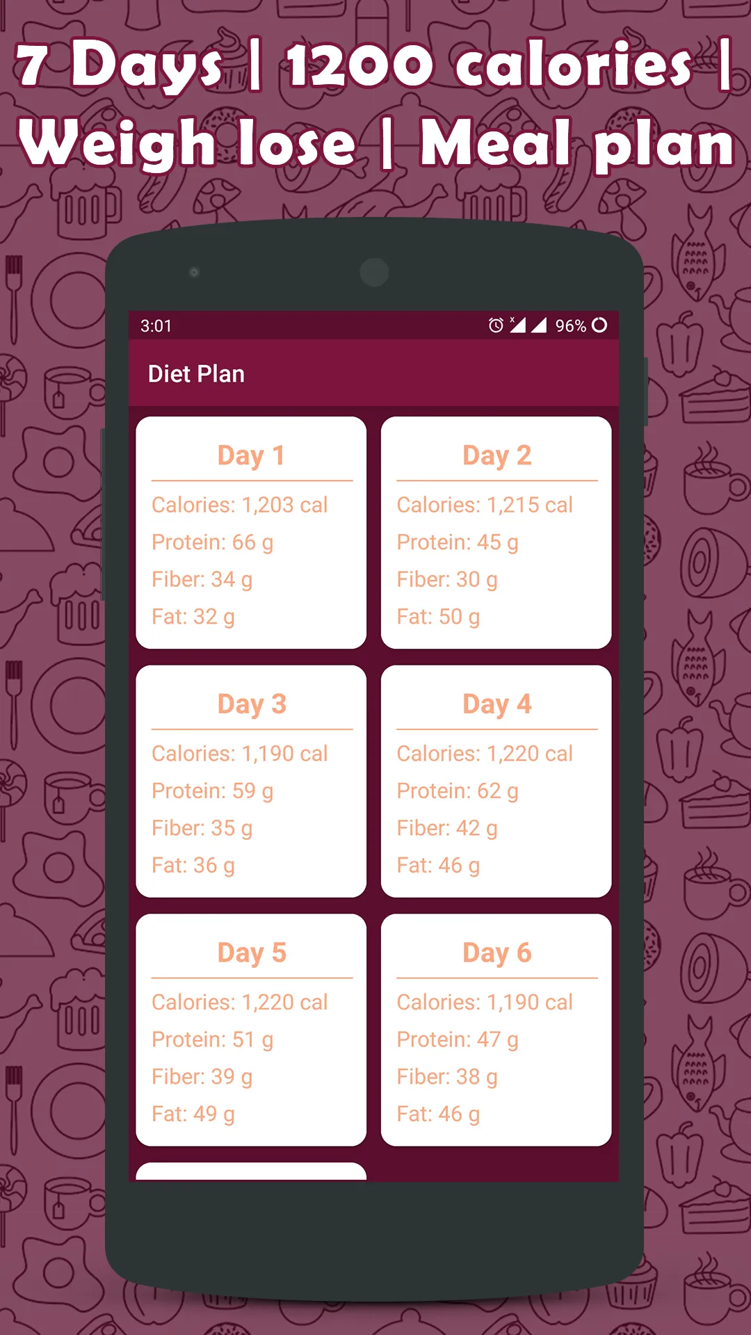 Diet plan for 7 days (only 120 | Indus Appstore | Screenshot