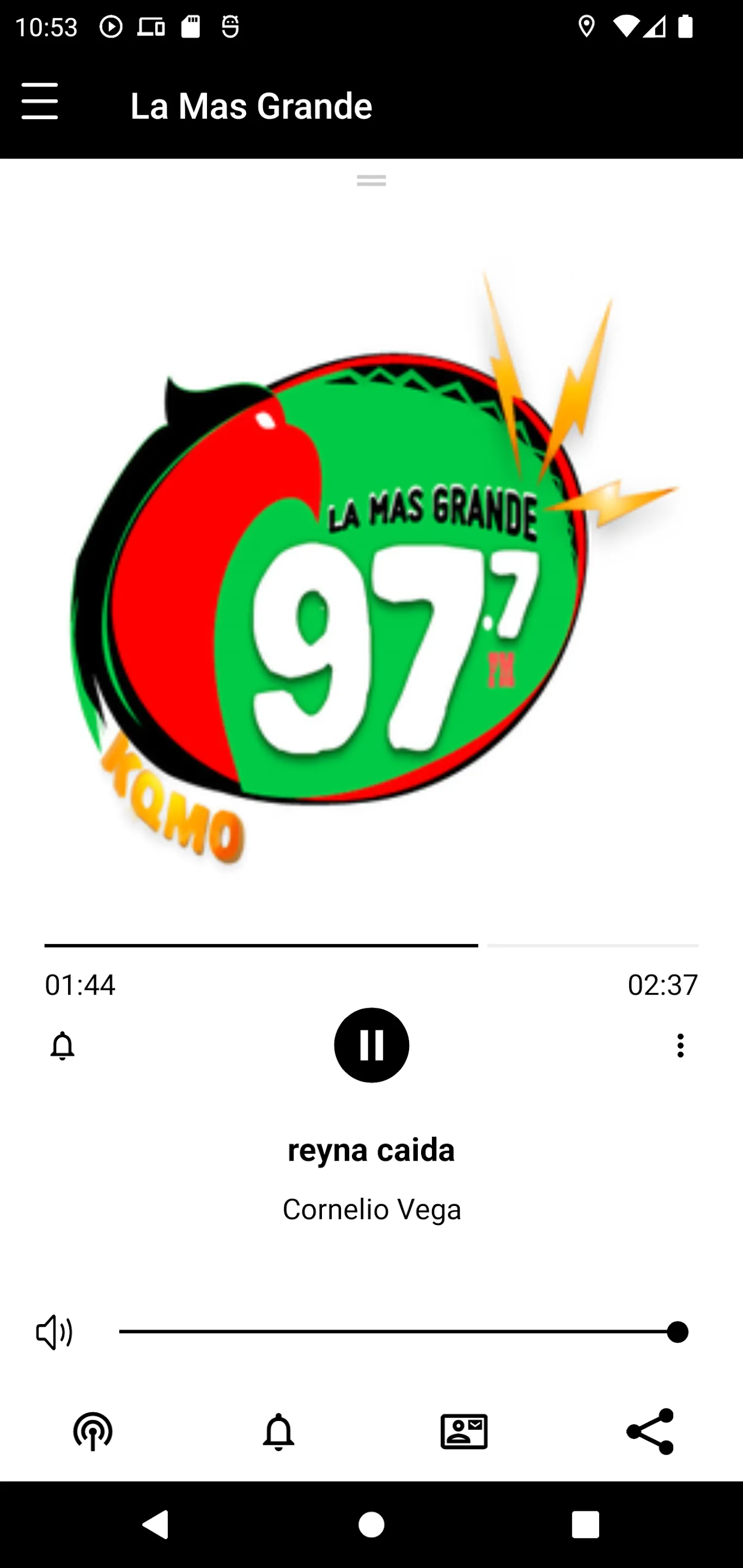 KQMO 97.7 FM - LA MAS GRANDE | Indus Appstore | Screenshot