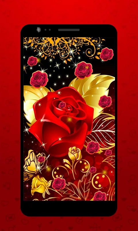 Golden Rose Live Wallpaper HD | Indus Appstore | Screenshot