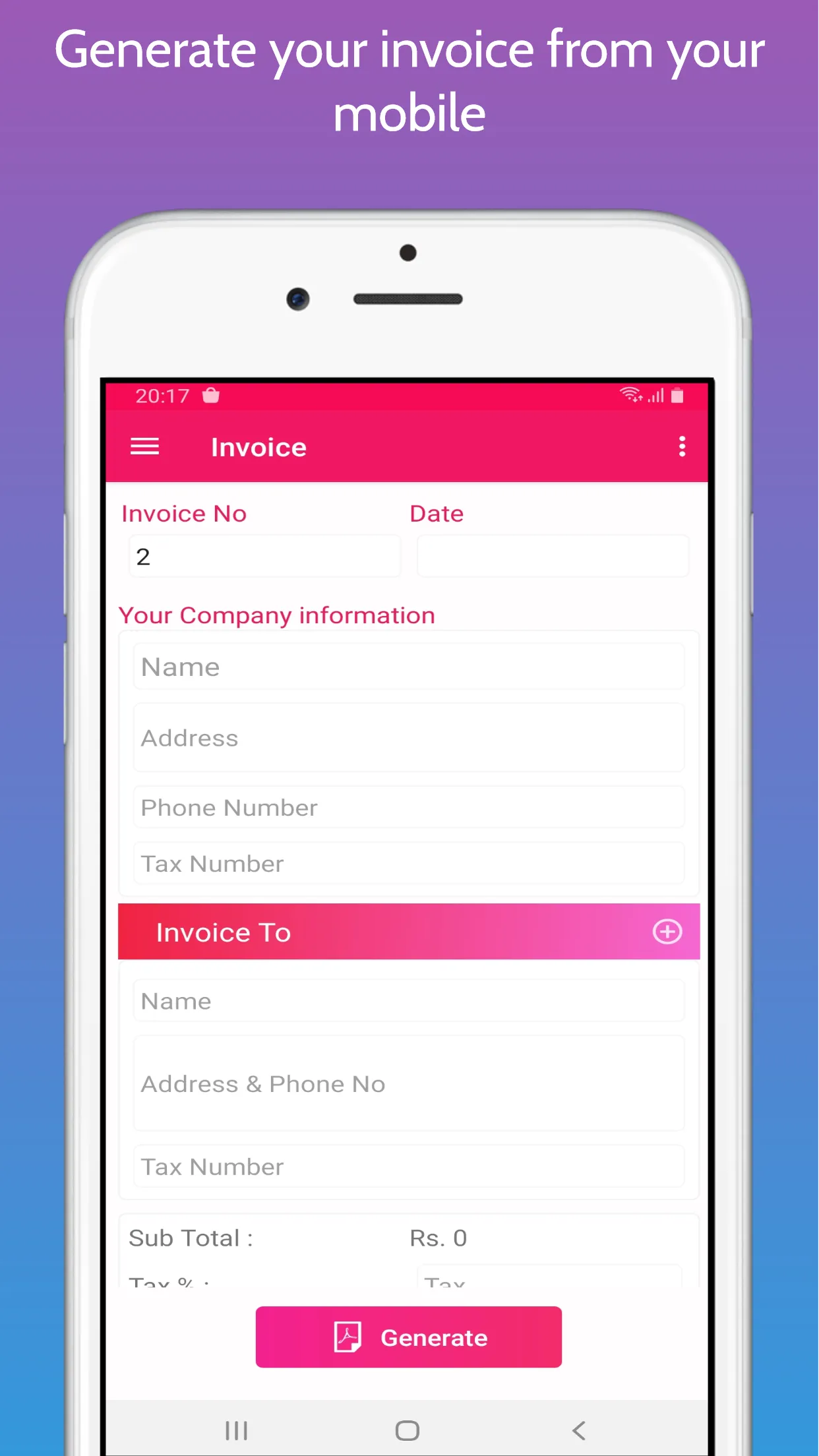 Invoice Book | Indus Appstore | Screenshot