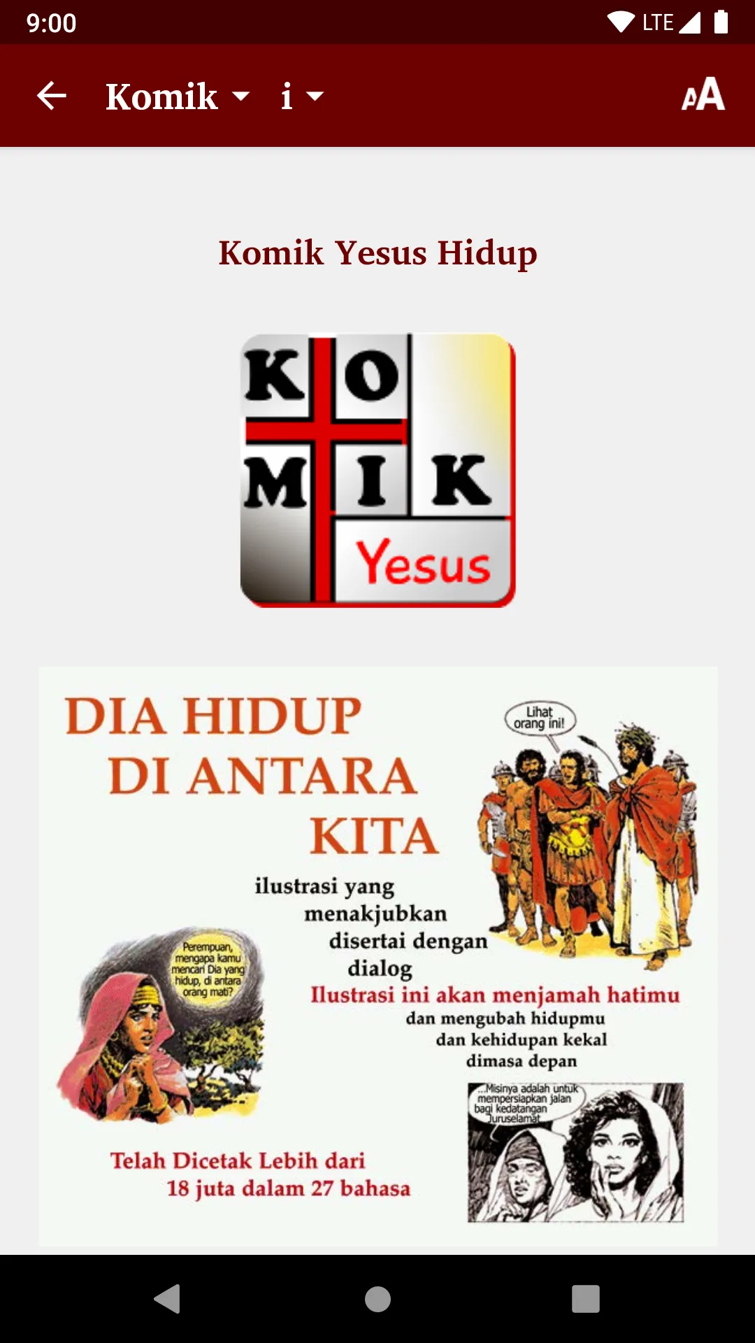 Komik Yesus Hidup | Indus Appstore | Screenshot