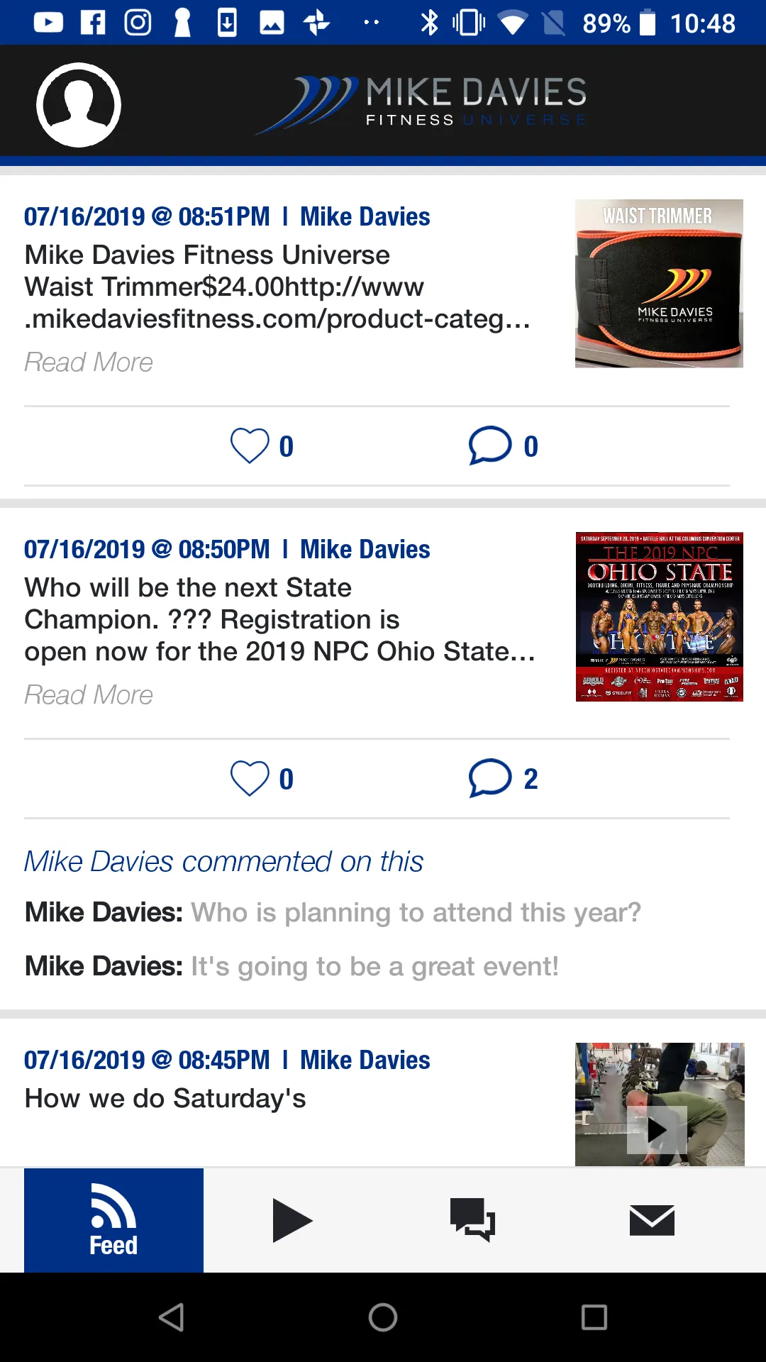 Mike Davies Fitness Universe | Indus Appstore | Screenshot