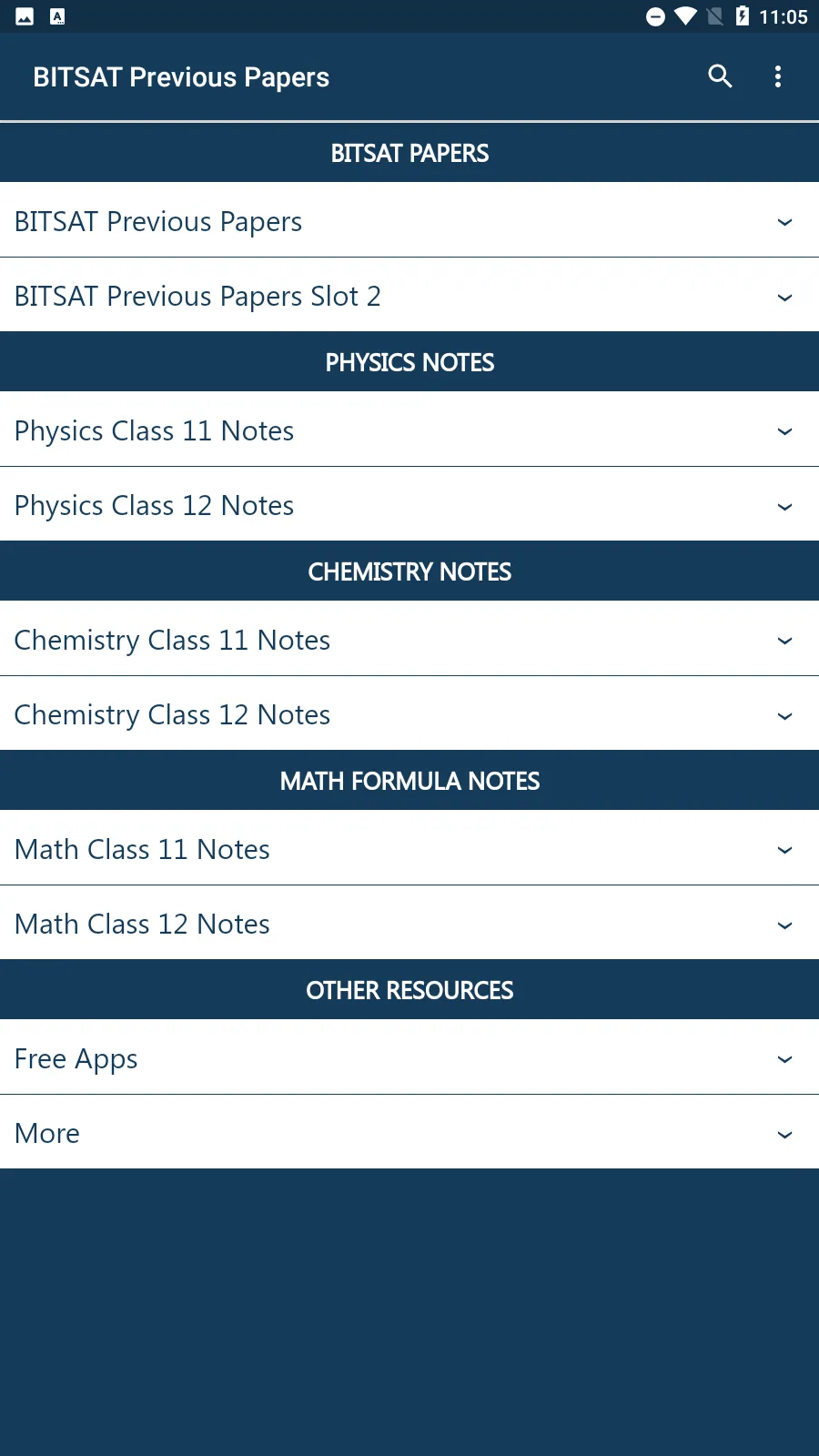 BITSAT Exam Previous Papers | Indus Appstore | Screenshot