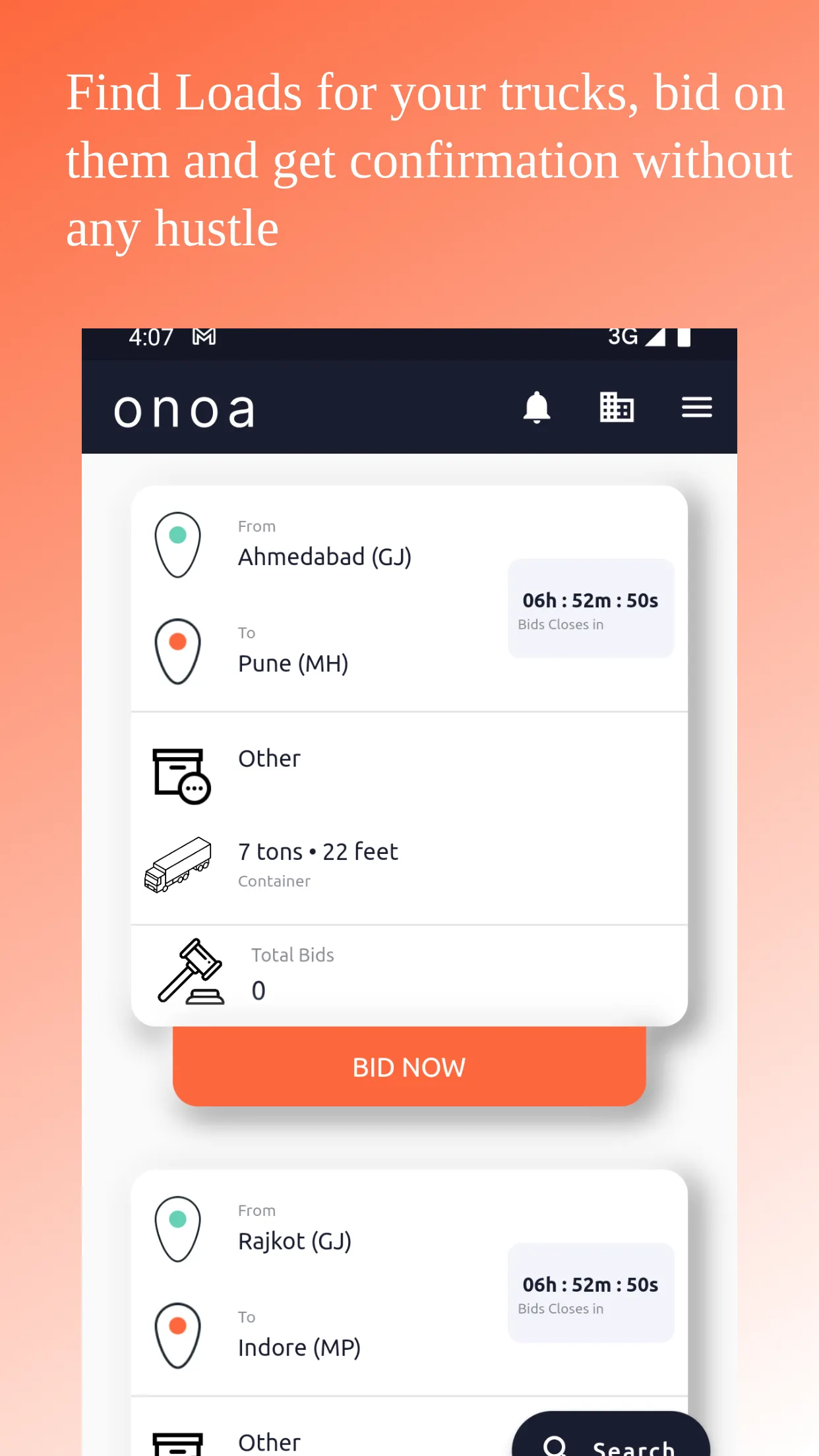 Onoa: Truck Transport Market | Indus Appstore | Screenshot