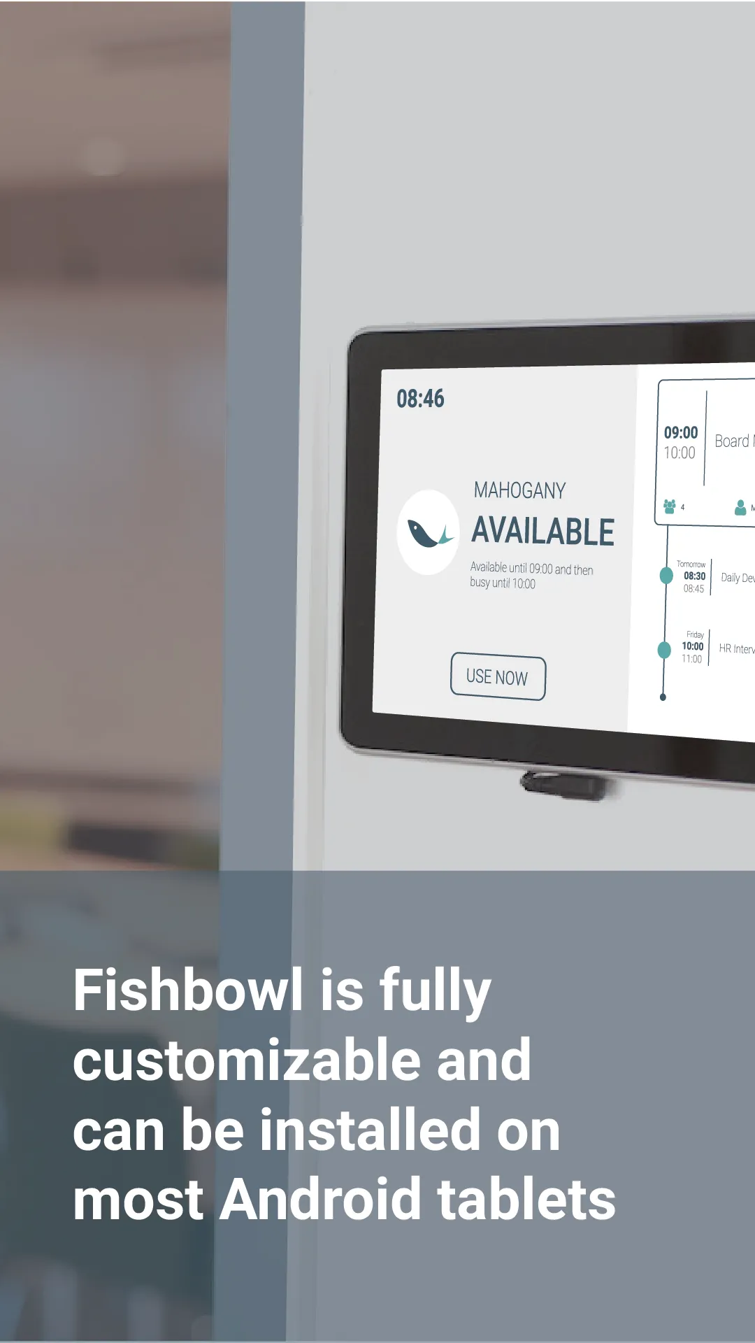 Fishbowl Meeting Room Display | Indus Appstore | Screenshot