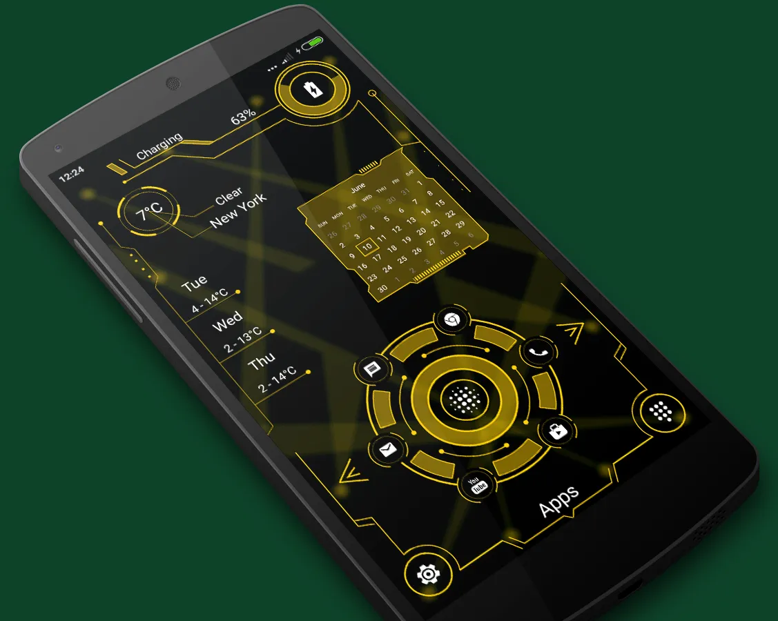 Hitech launcher 2 - AppLock | Indus Appstore | Screenshot