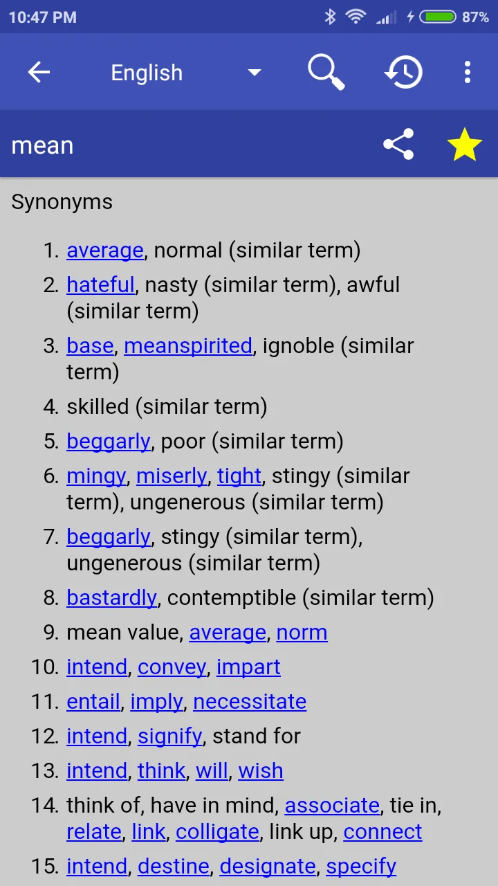 Online Thesaurus | Indus Appstore | Screenshot