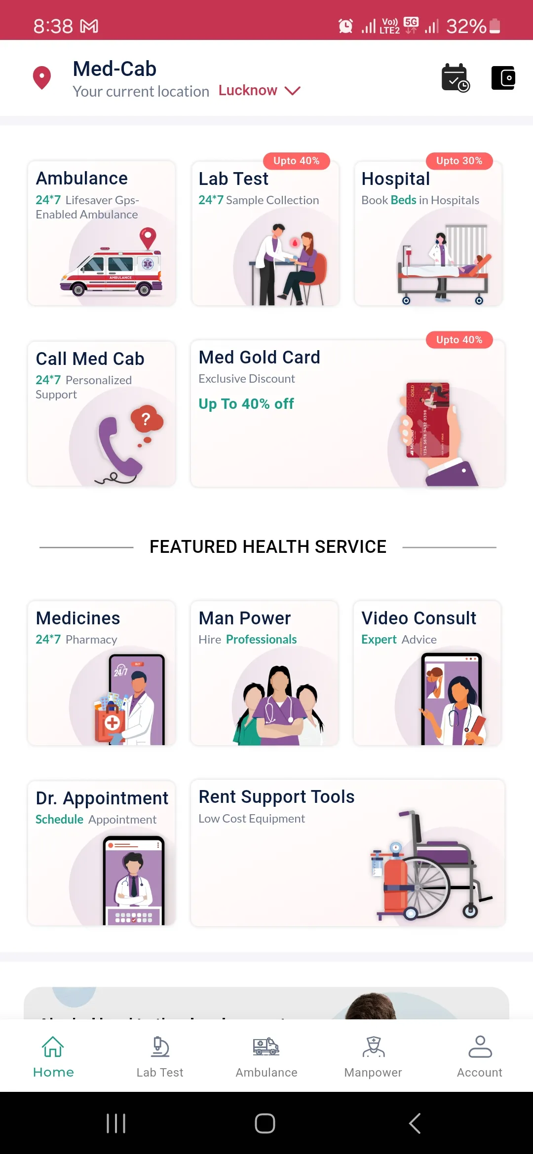 Med Cab | All Health Services | Indus Appstore | Screenshot