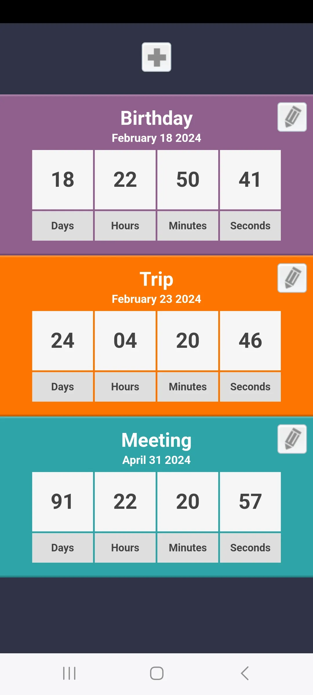 Countdowns for Events | Indus Appstore | Screenshot