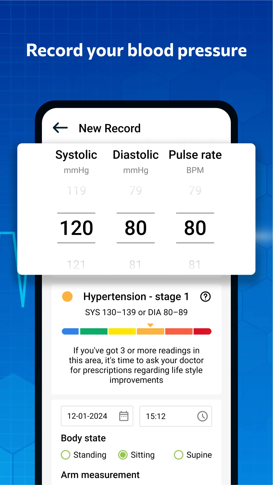 Blood pressure - Blood Sugar | Indus Appstore | Screenshot