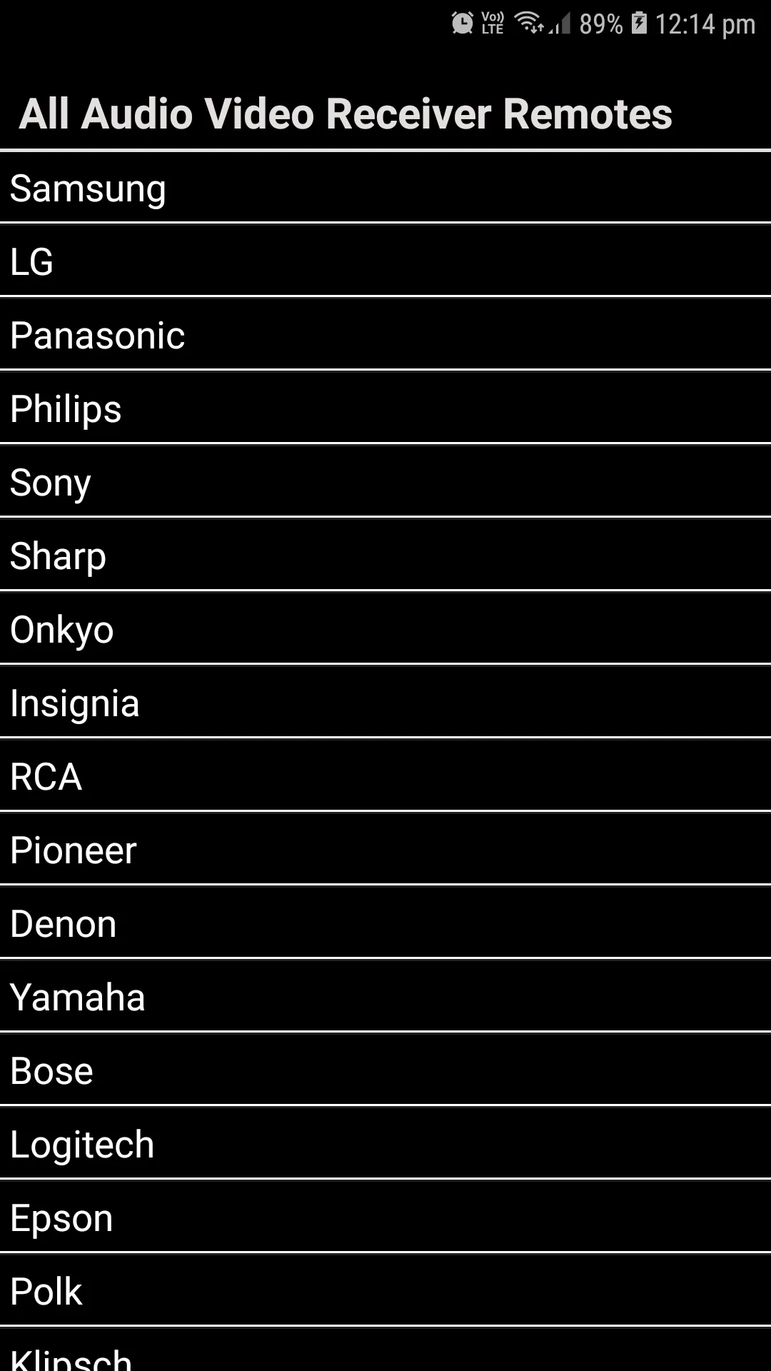 Universal Remote For AVR | Indus Appstore | Screenshot