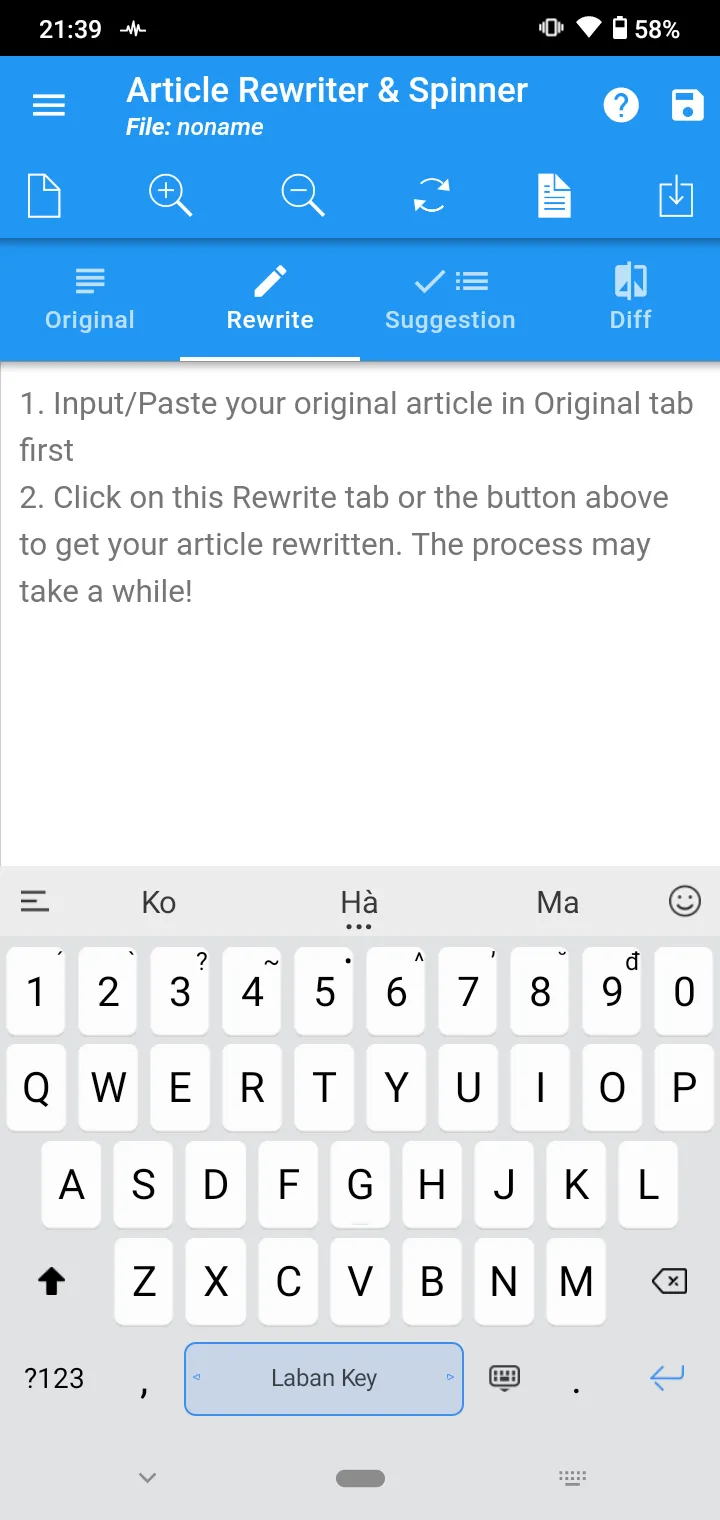 Article Rewriter and Spinner | Indus Appstore | Screenshot