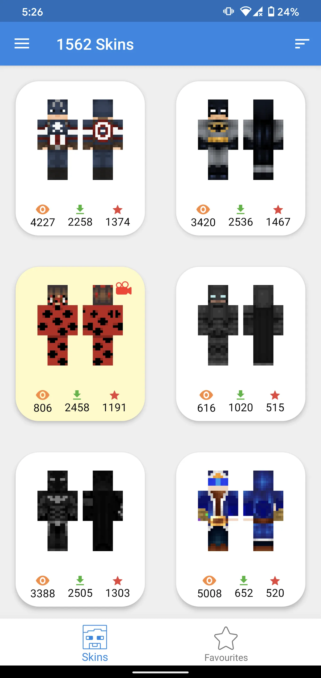 Superhero Skins | Indus Appstore | Screenshot