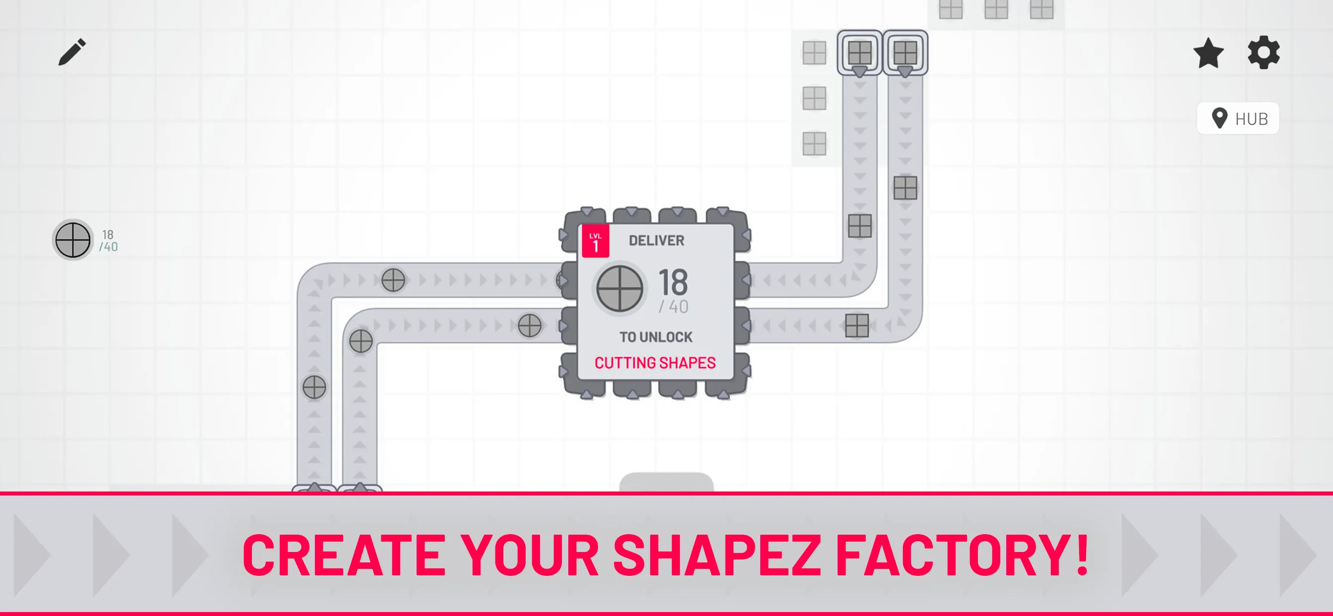 Shapez - Factory Game | Indus Appstore | Screenshot