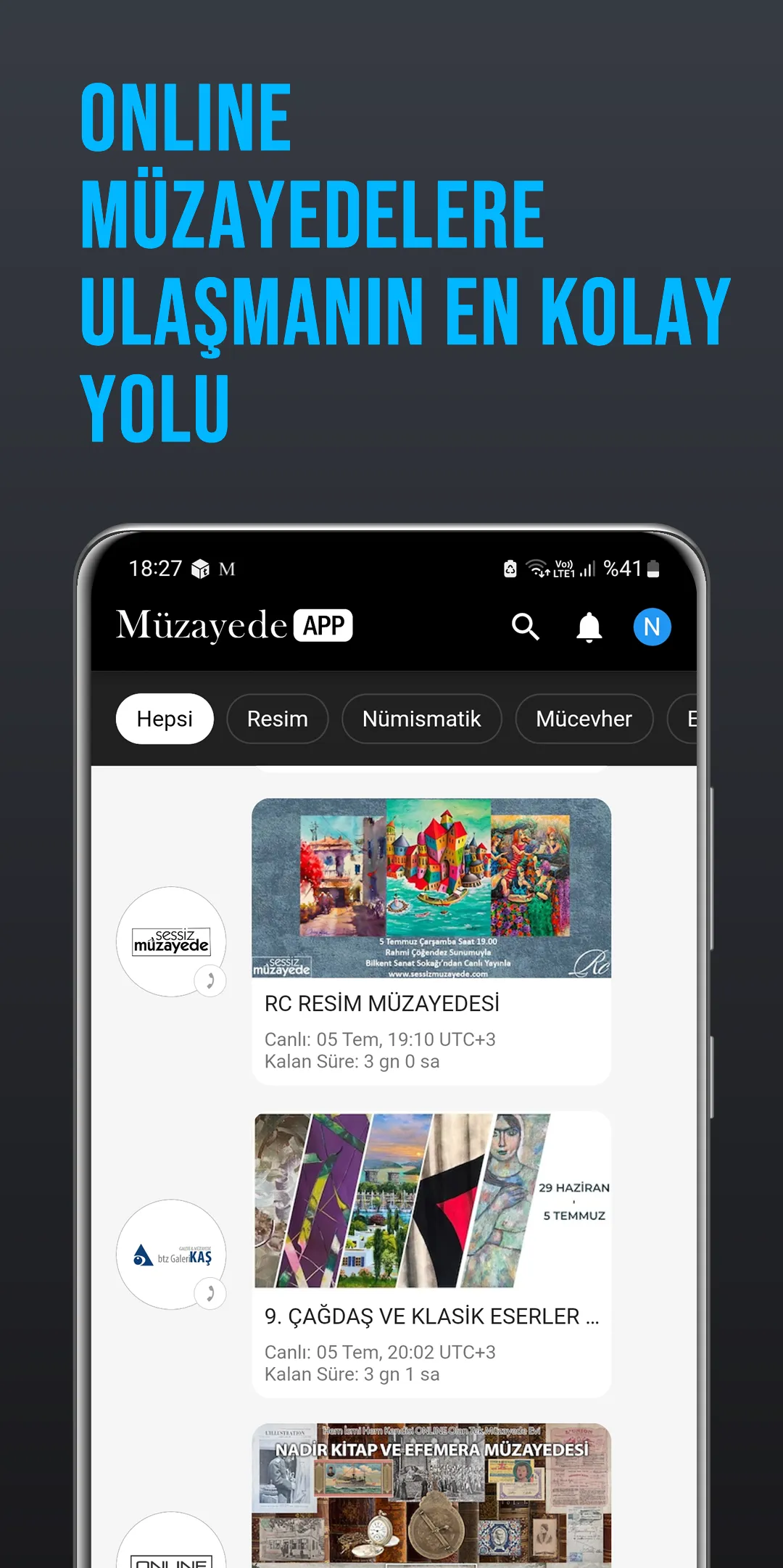 Müzayede App | Indus Appstore | Screenshot