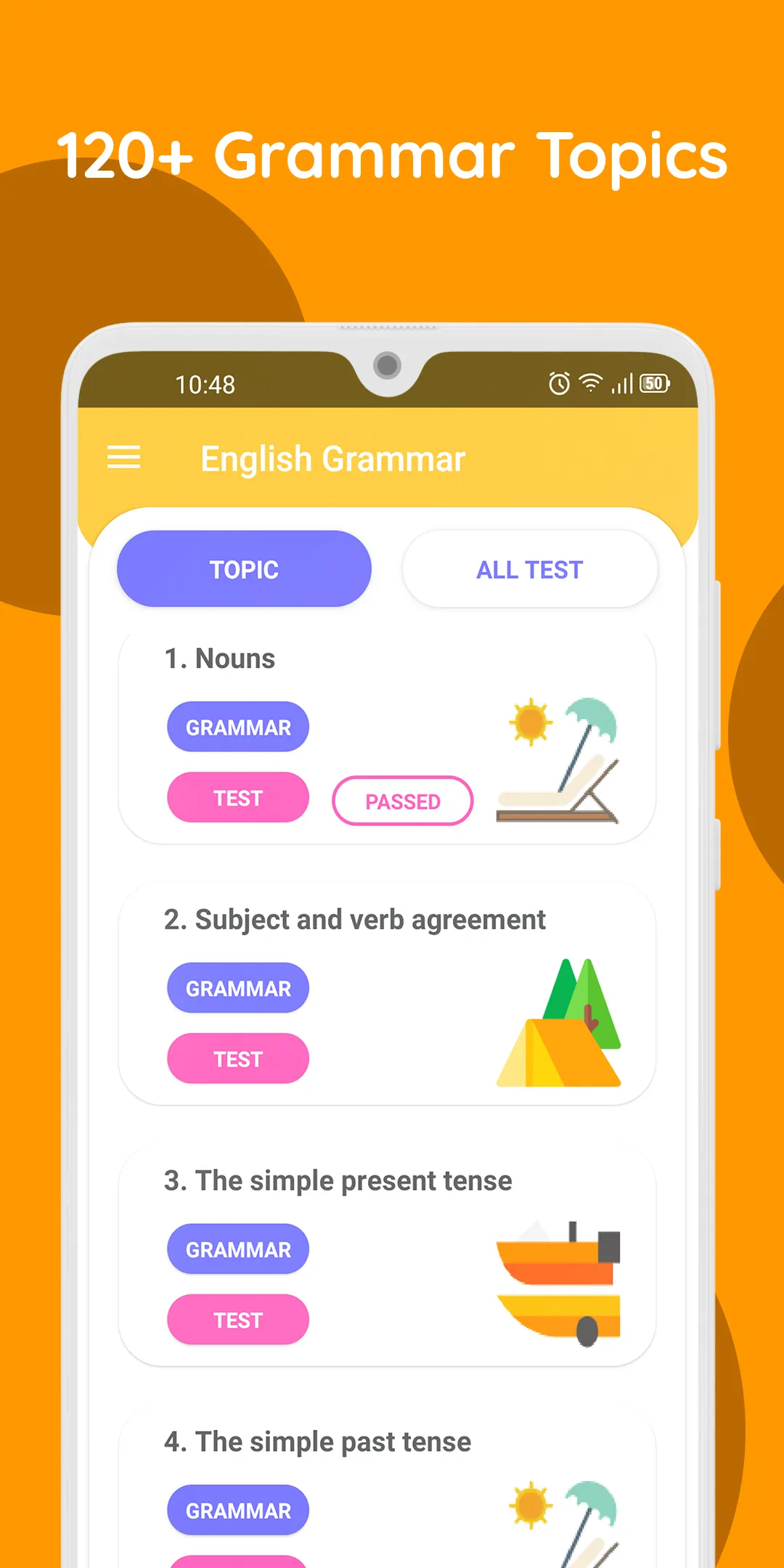 English Grammar Test | Indus Appstore | Screenshot