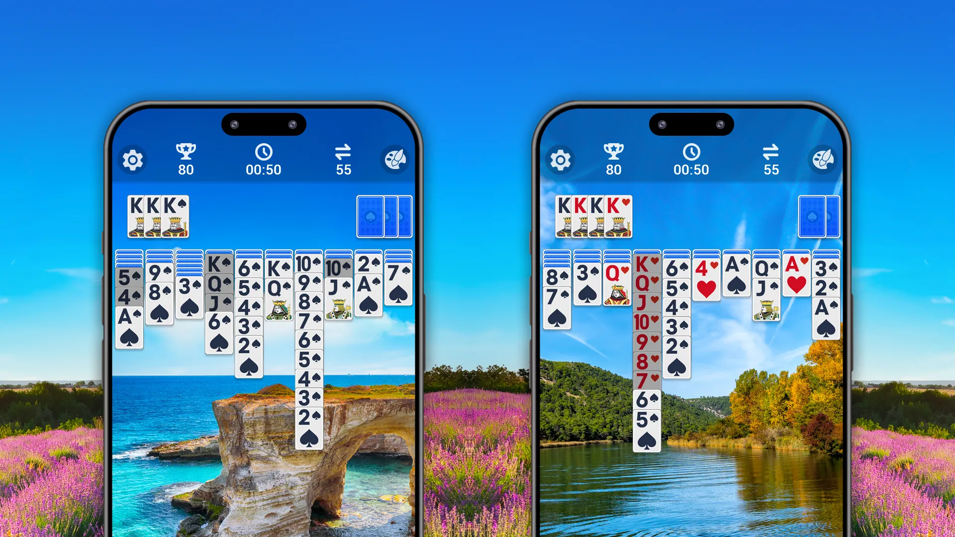 Spider Solitaire, large cards | Indus Appstore | Screenshot