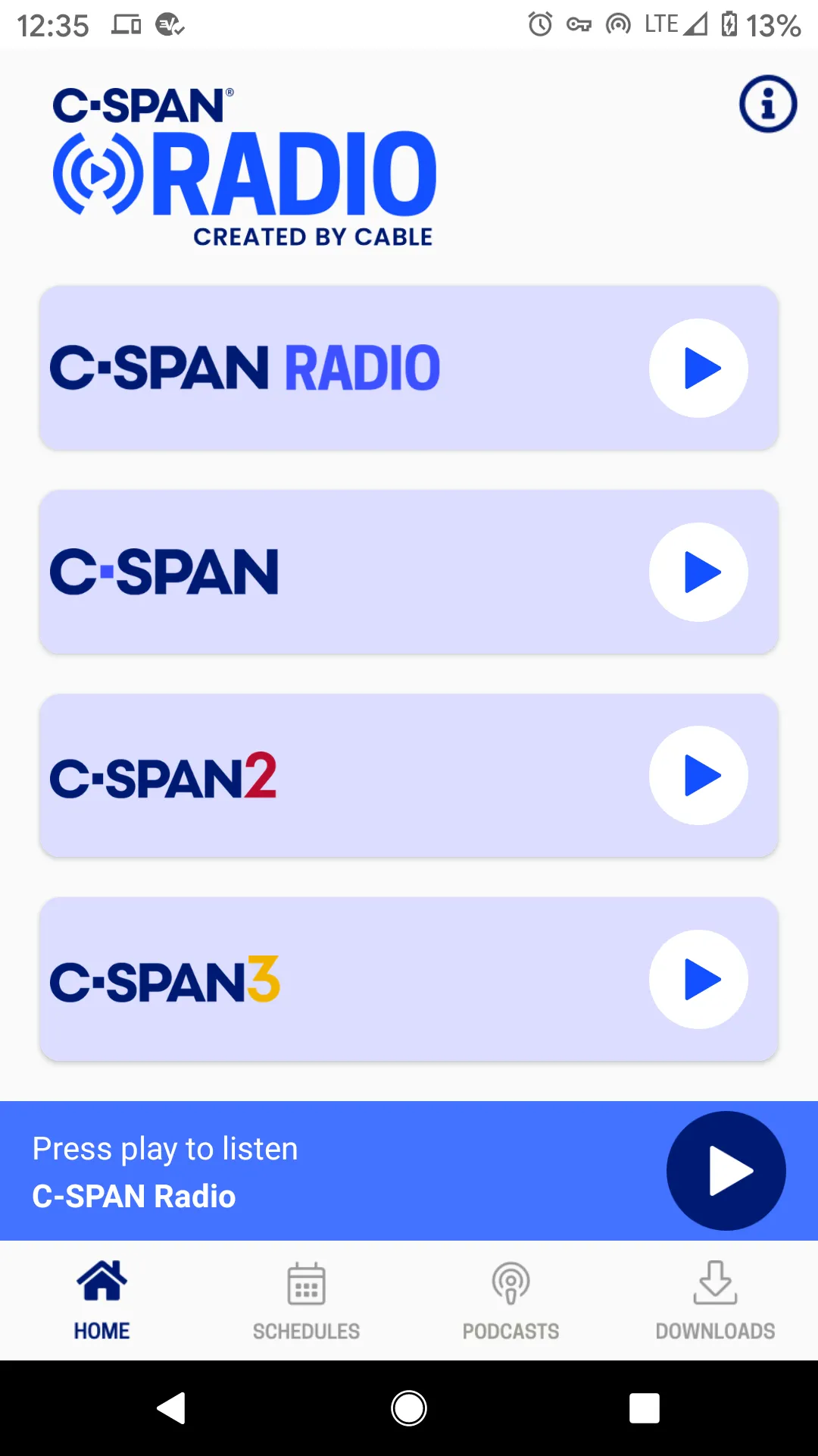 C-SPAN Radio | Indus Appstore | Screenshot