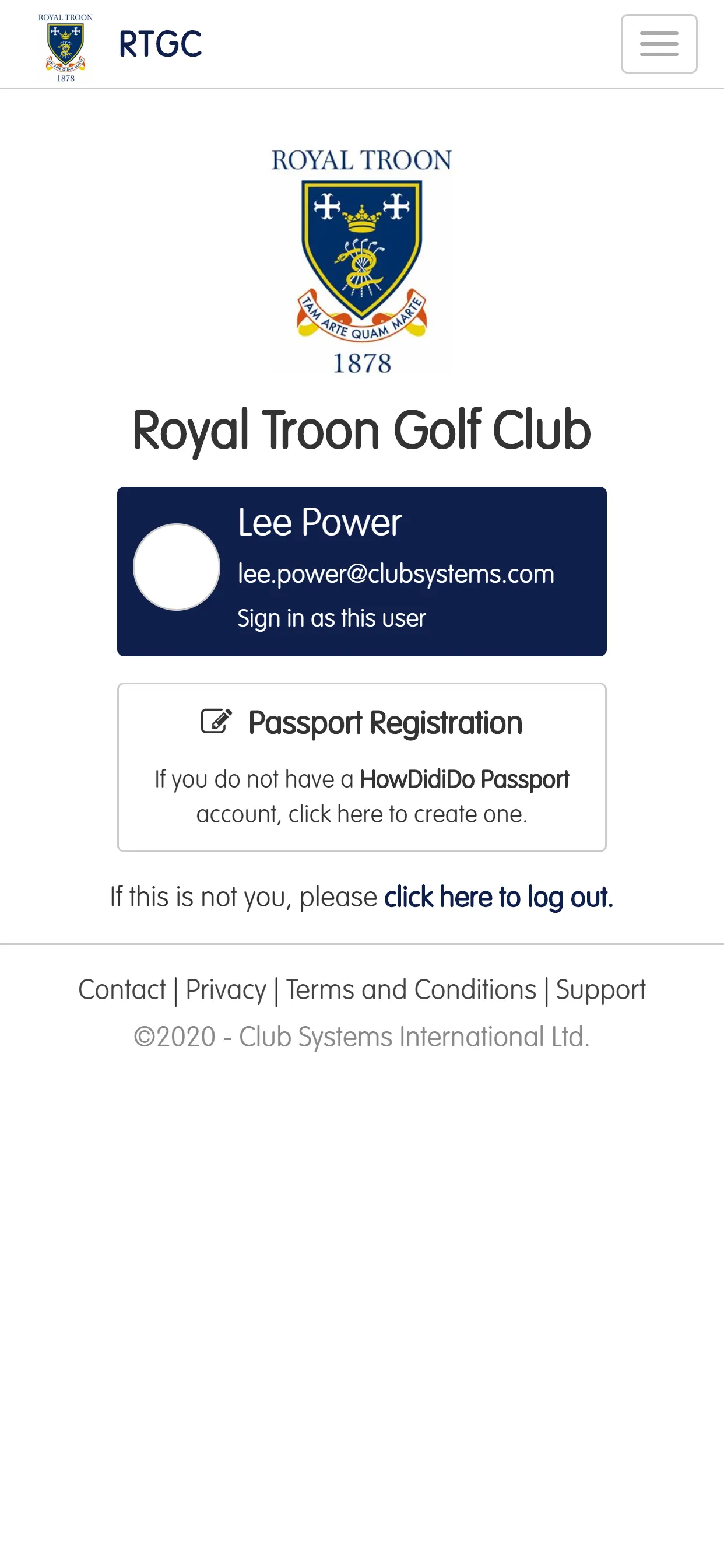 Royal Troon Members | Indus Appstore | Screenshot