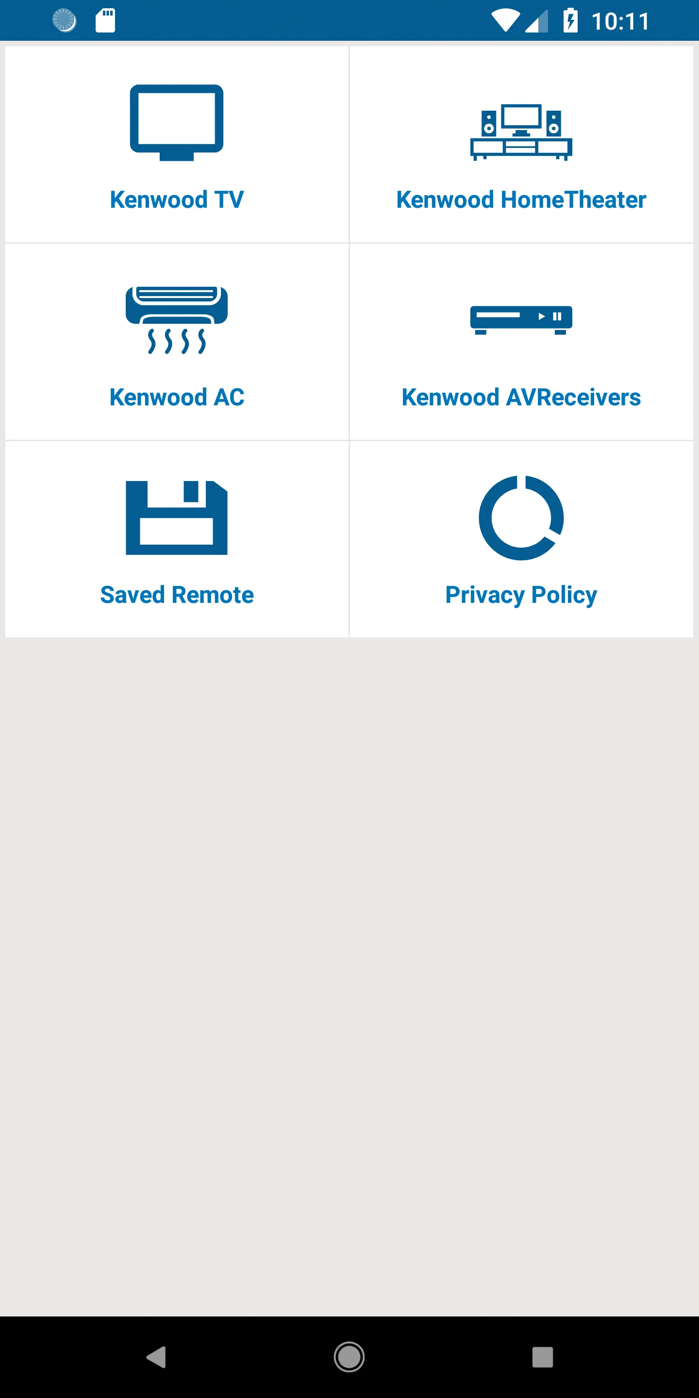 Kenwood Universal Remote | Indus Appstore | Screenshot