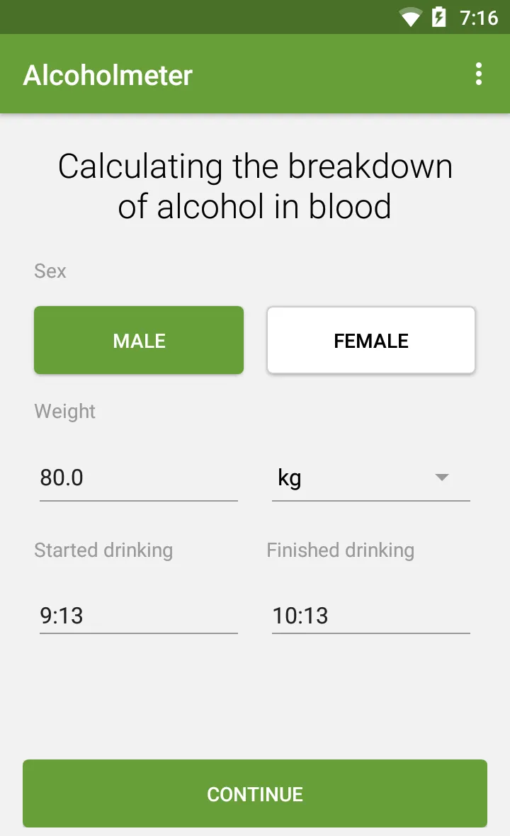 Alcohol Check - BAC Calculator | Indus Appstore | Screenshot