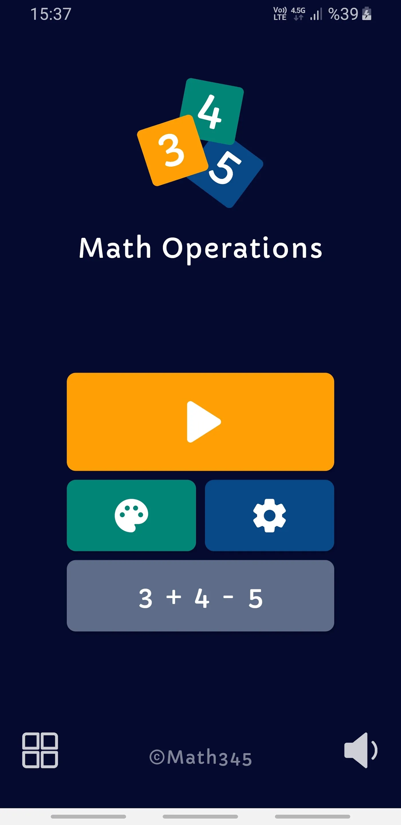 Math345 | Math puzzle games | Indus Appstore | Screenshot