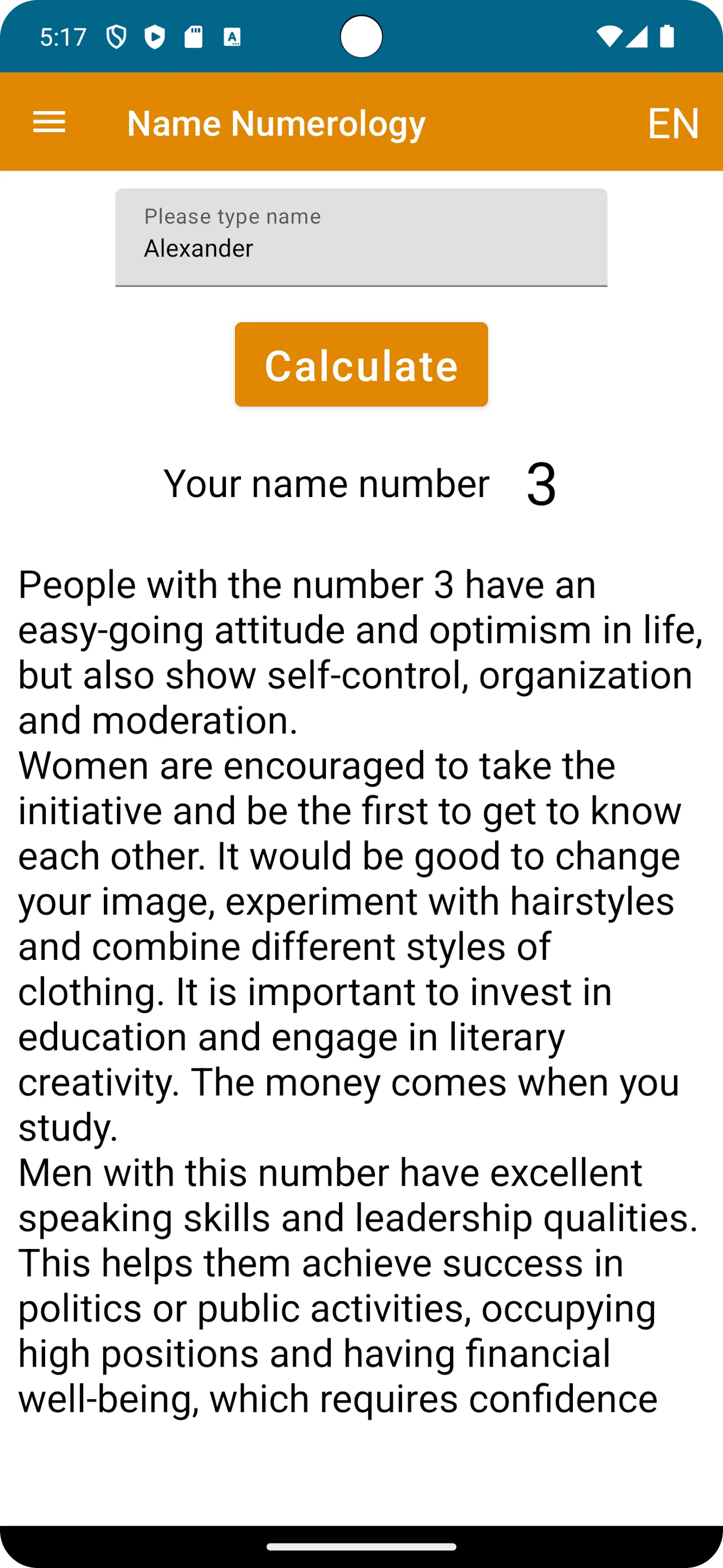 Name Numerology Calculator | Indus Appstore | Screenshot