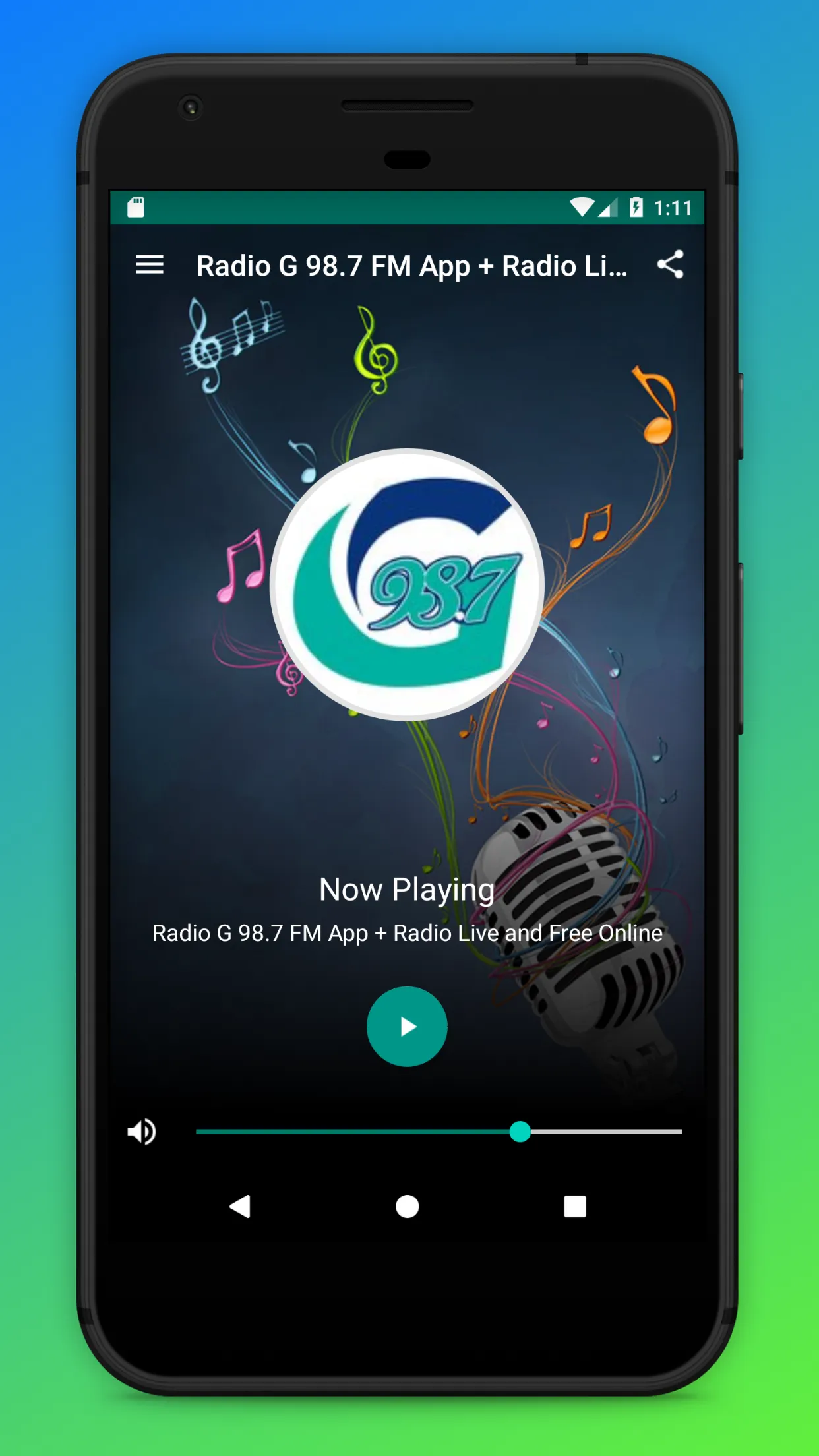 G 98.7 FM Toronto Radio Canada | Indus Appstore | Screenshot