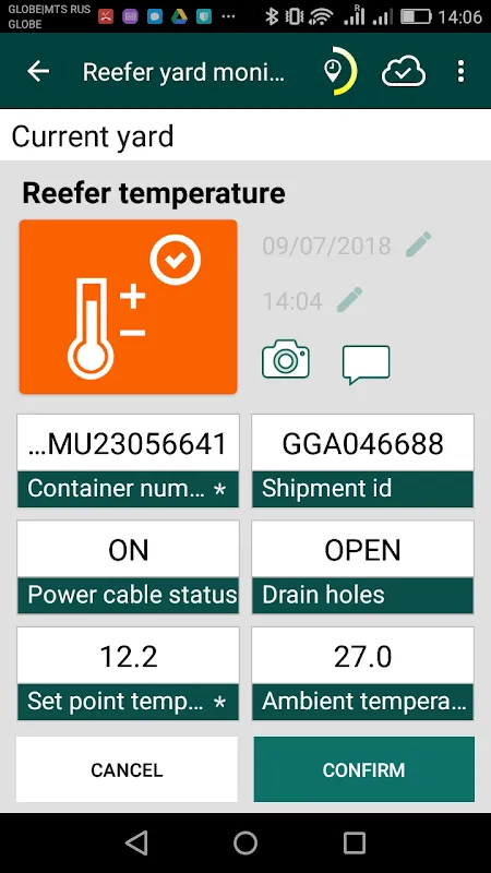 arl Reefer Yard Monitor | Indus Appstore | Screenshot