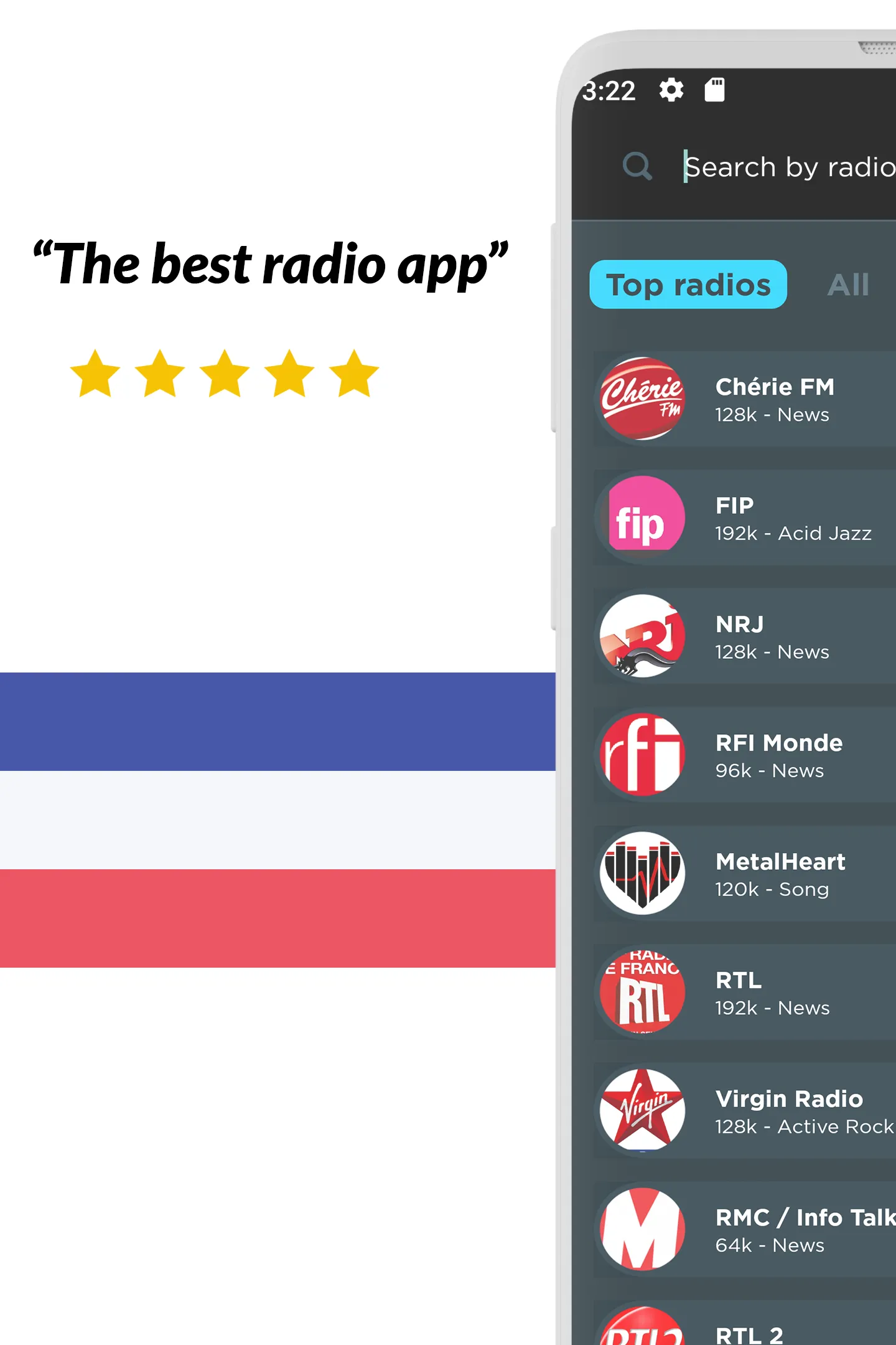 French Live Radios FM & Online | Indus Appstore | Screenshot