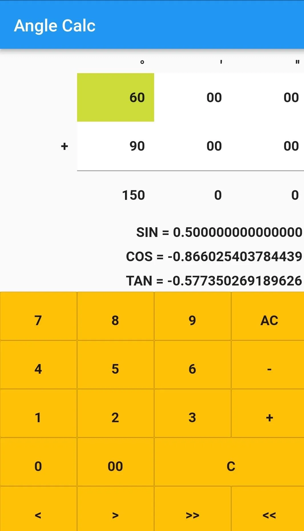 Degrees Minutes Calculation | Indus Appstore | Screenshot