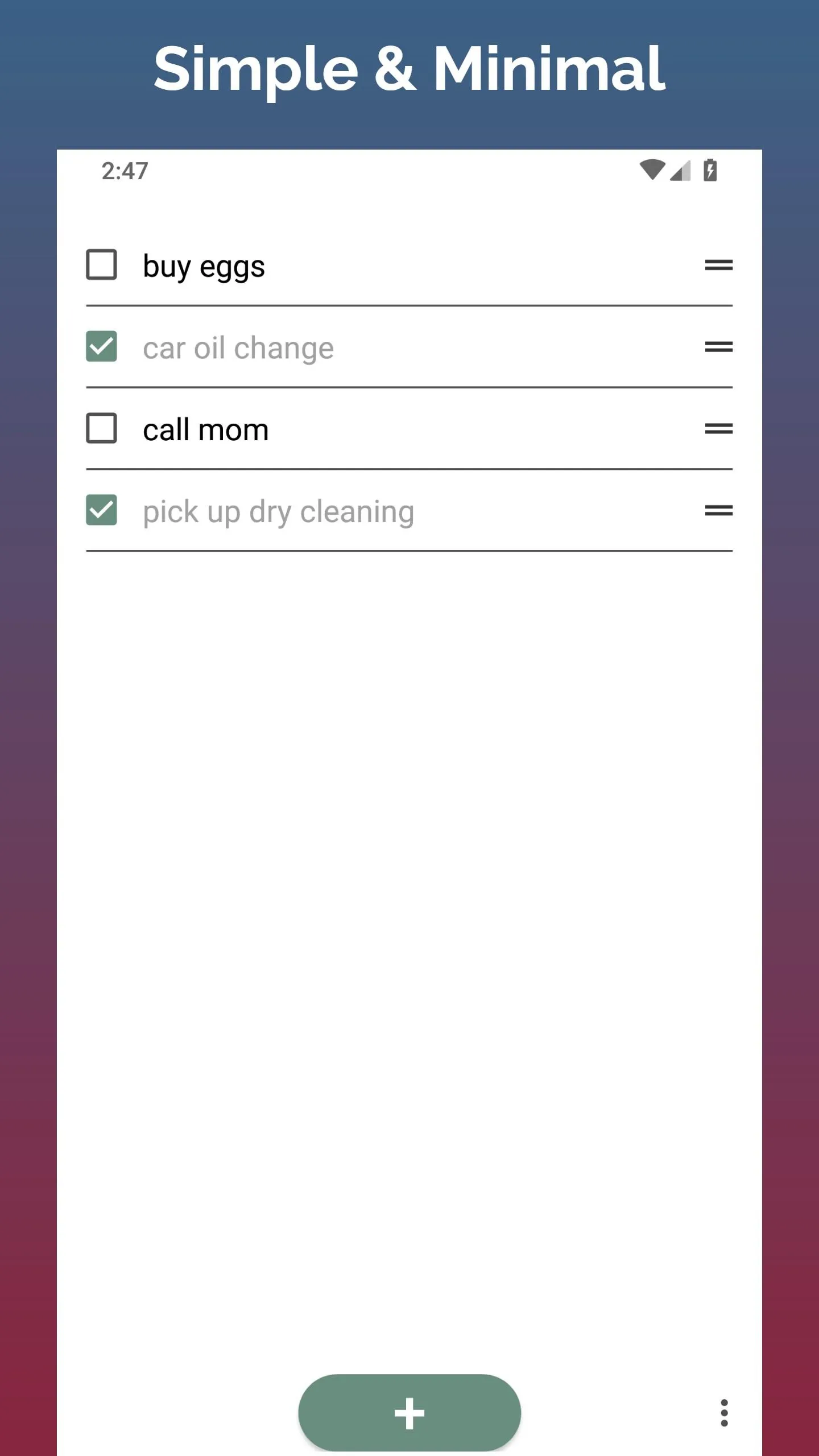 Checklist - Simple and Minimal | Indus Appstore | Screenshot