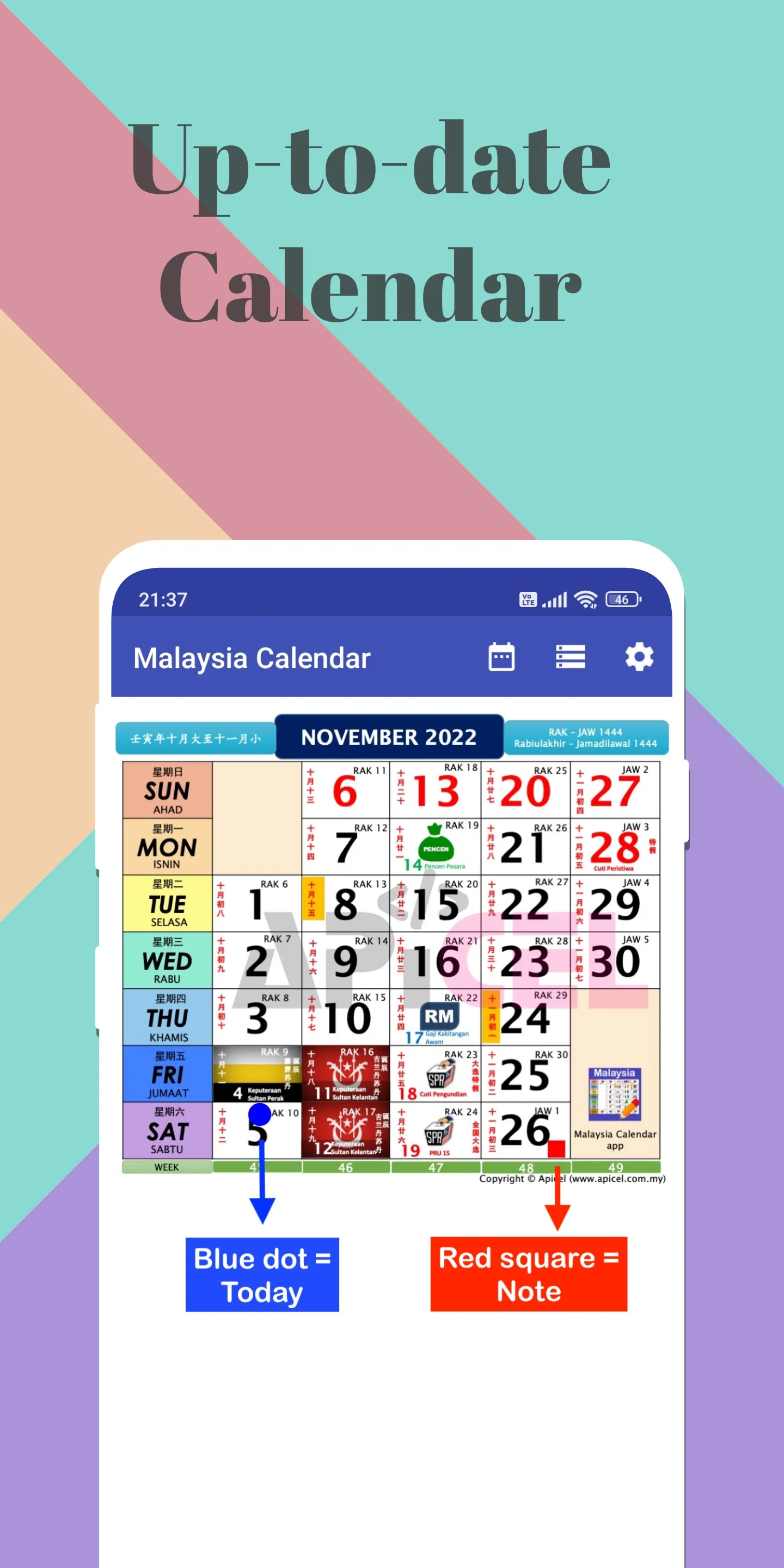 Malaysia Calendar 2025 Holiday | Indus Appstore | Screenshot