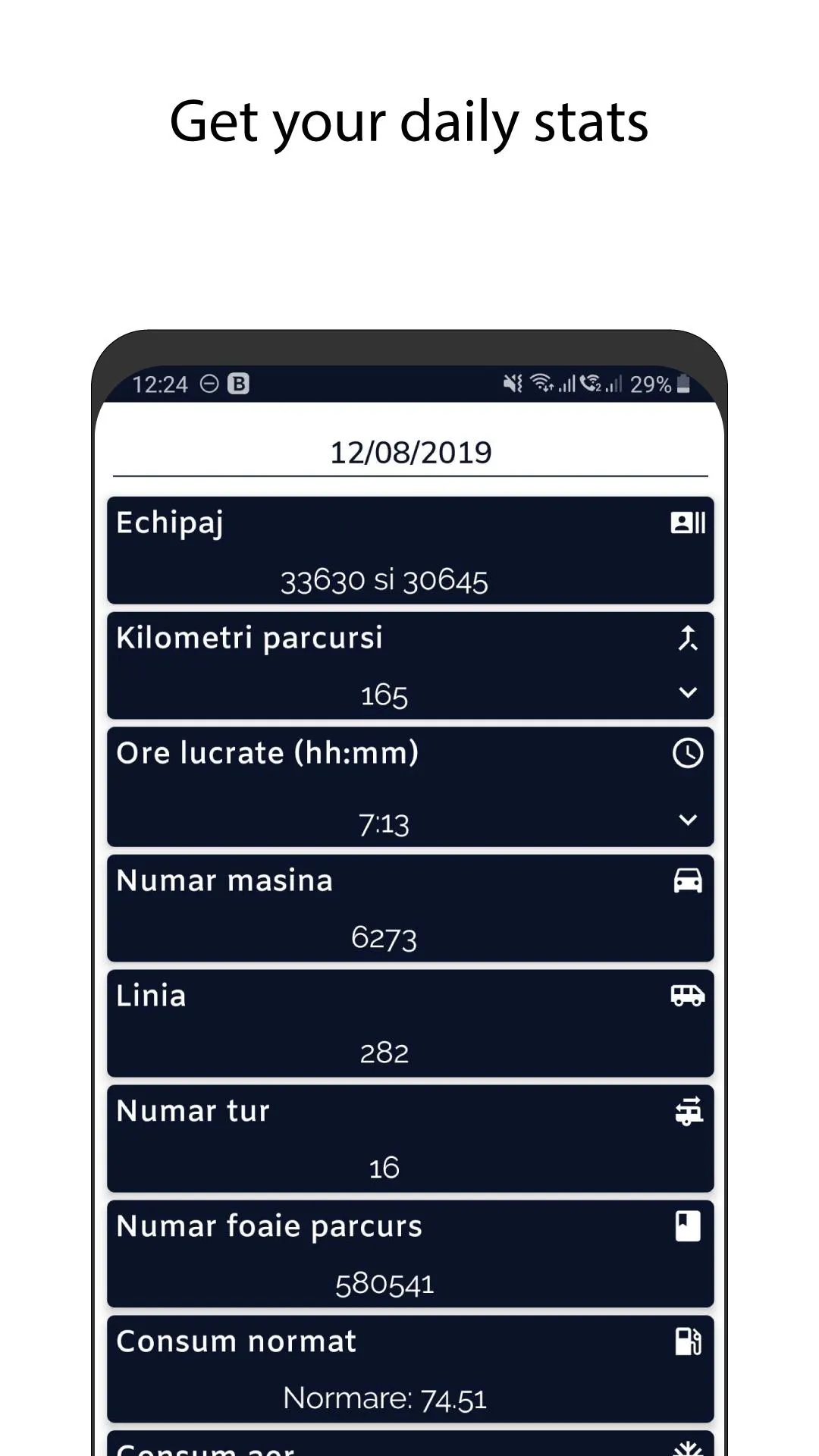 Drivers Data: Virtual logbook | Indus Appstore | Screenshot