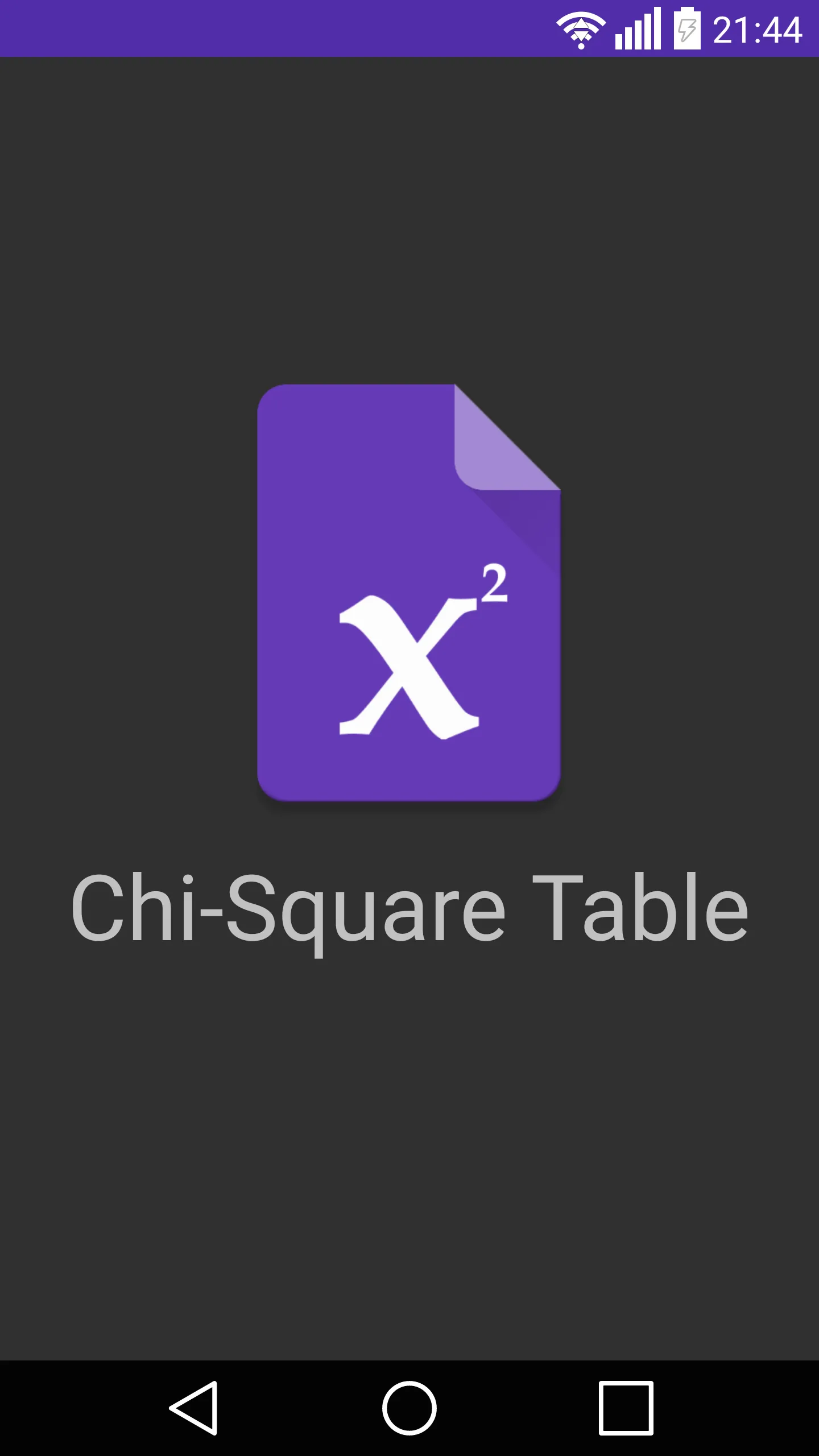 Chi-Square Table | Indus Appstore | Screenshot