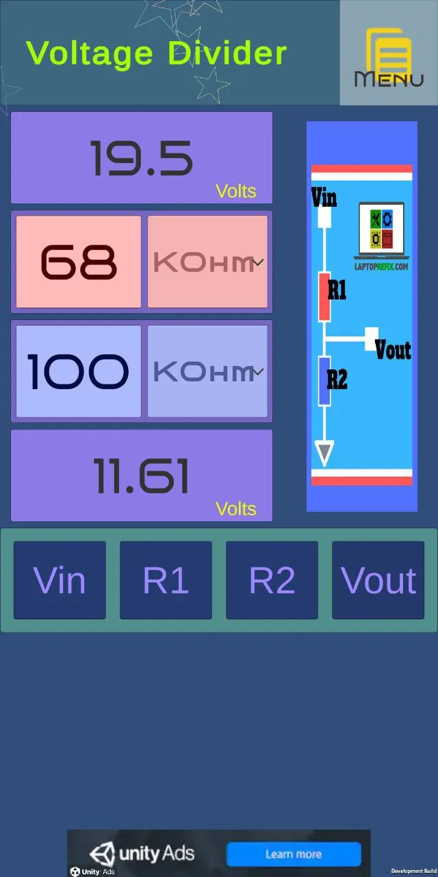 Voltage Divider | Indus Appstore | Screenshot