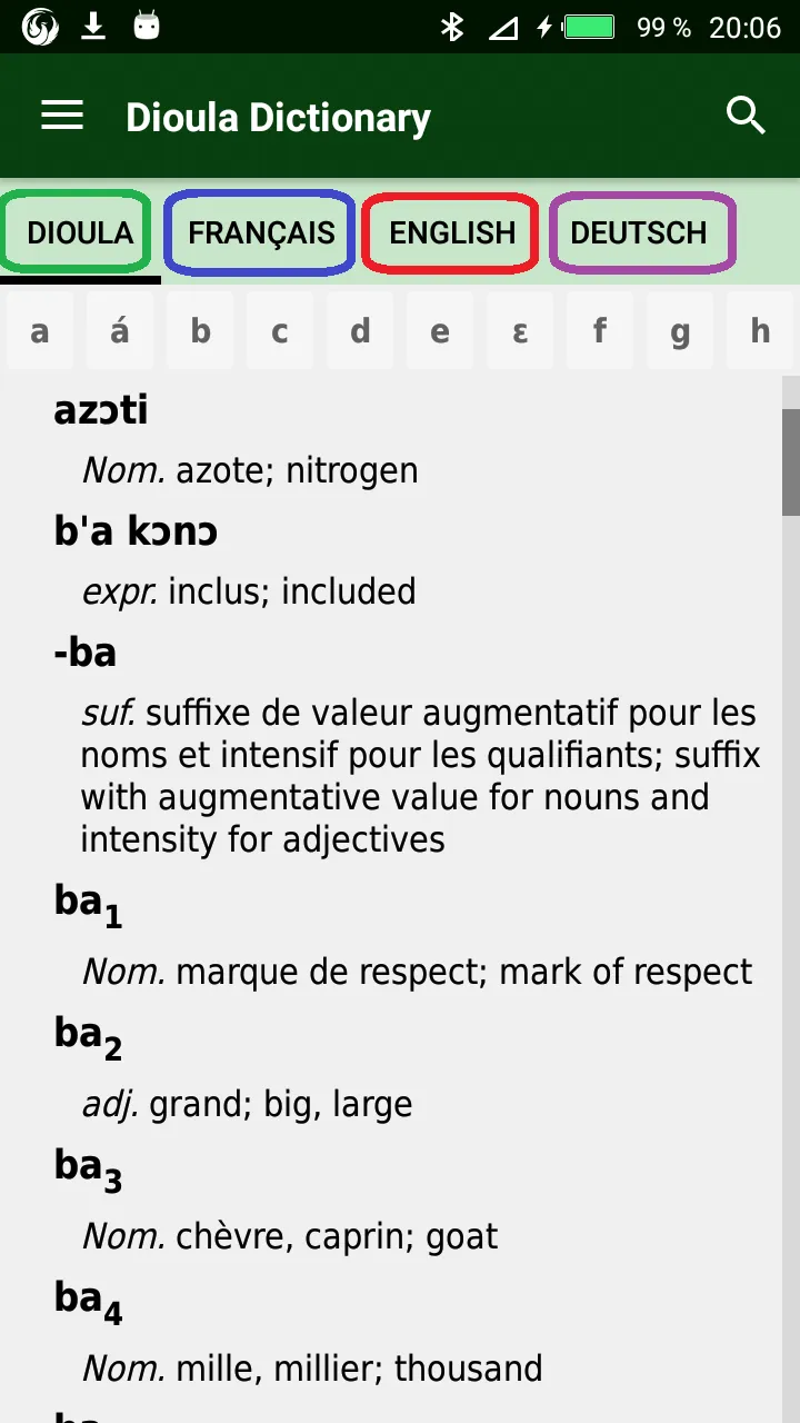 Dictionnaire Dioula / Jula | Indus Appstore | Screenshot