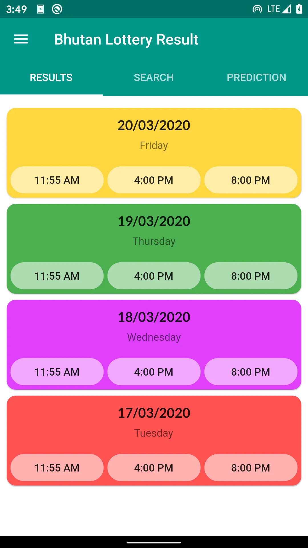 Bhutan Lottery Result | Indus Appstore | Screenshot