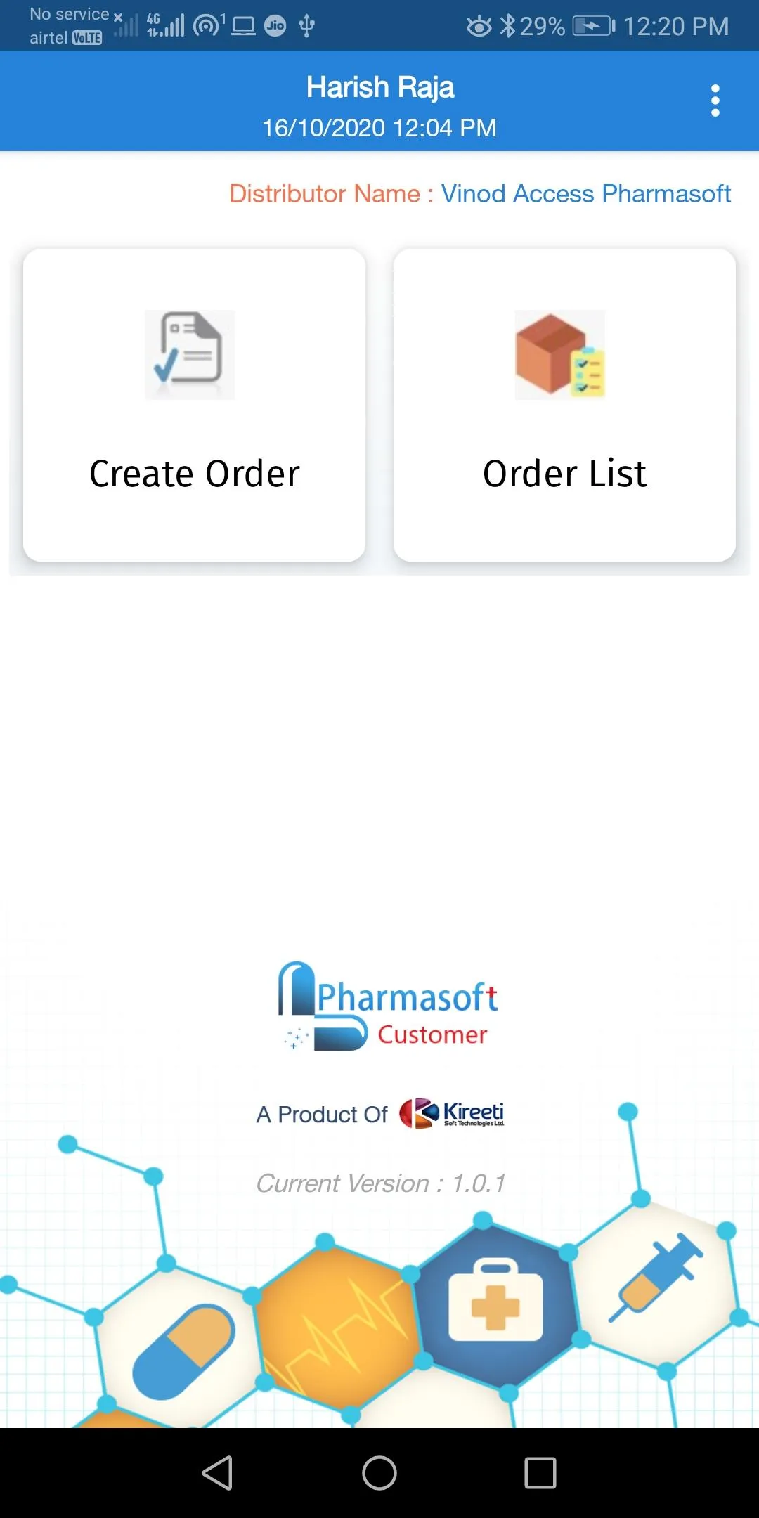 Kireeti Pharmasoft Customer | Indus Appstore | Screenshot