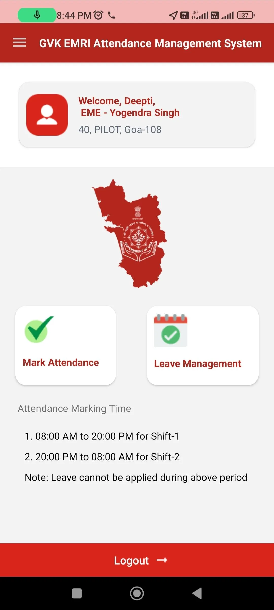 Employee Attendance App | Indus Appstore | Screenshot