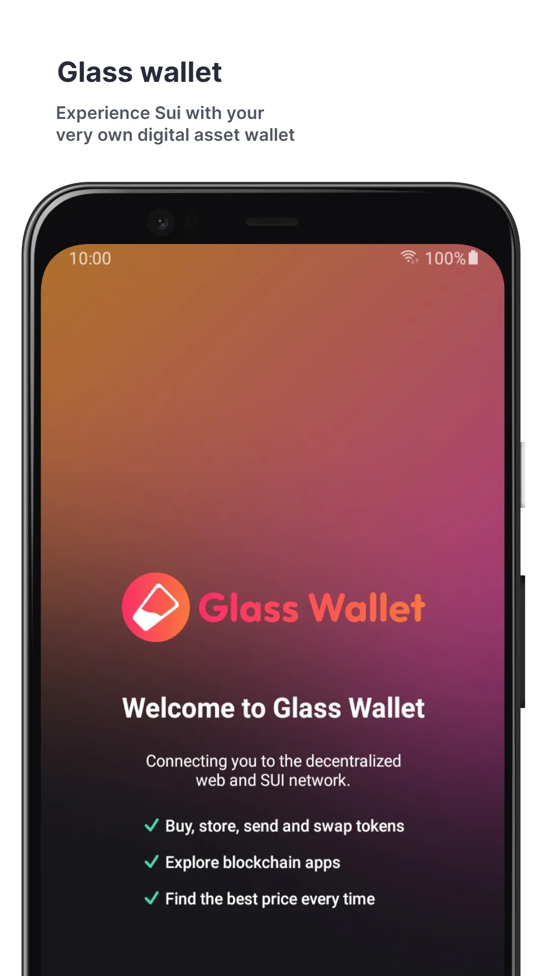 Glass Wallet | Sui Wallet | Indus Appstore | Screenshot