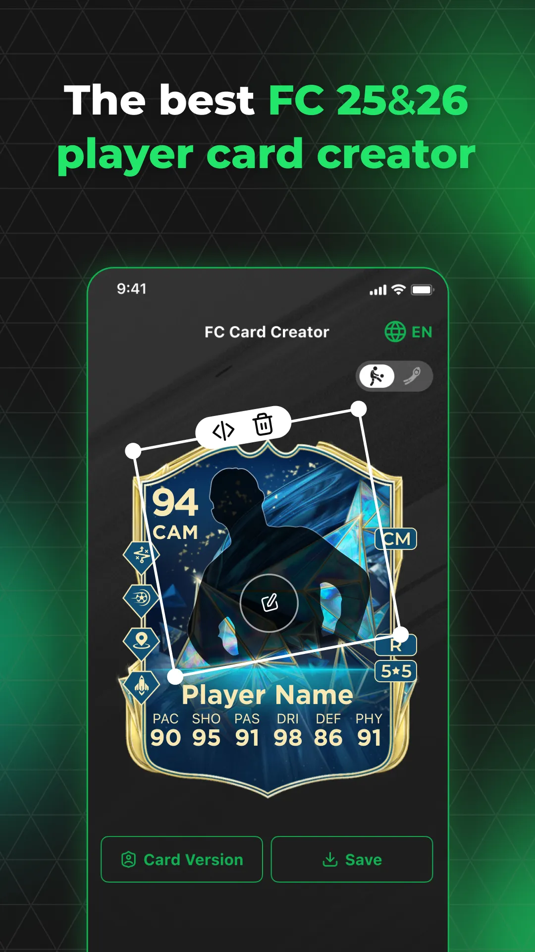 FUT 26 Card Creator | Indus Appstore | Screenshot