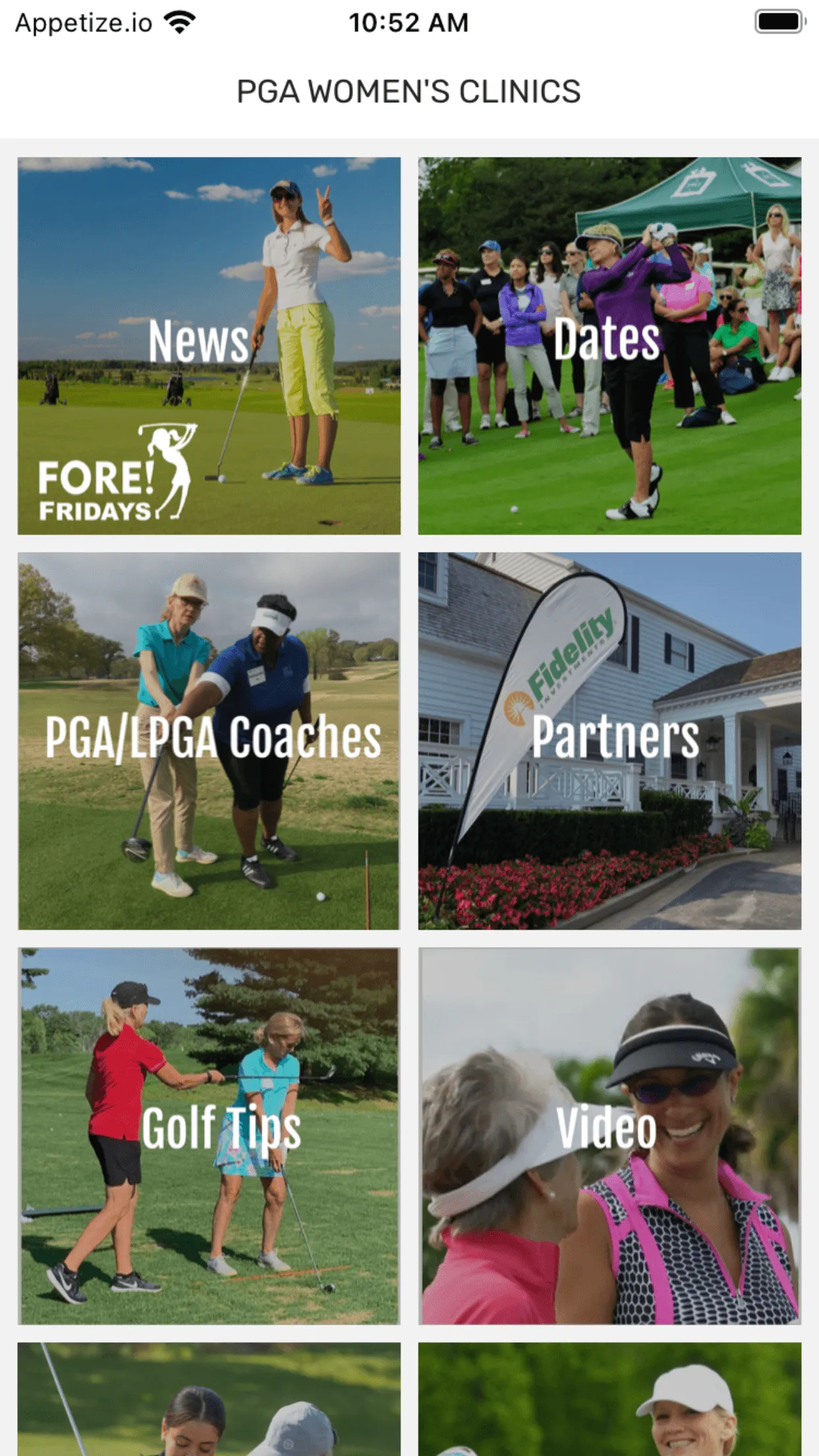 PGA Women's Clinics | Indus Appstore | Screenshot