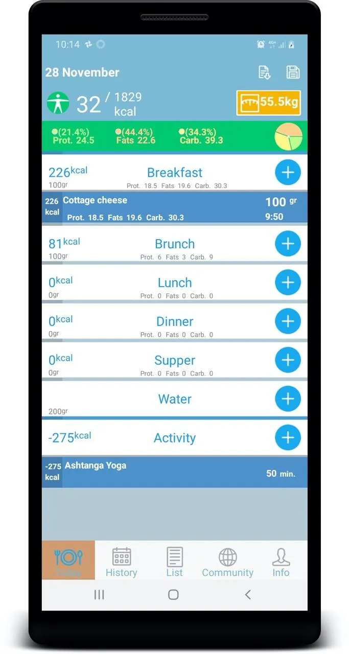 DietGram - Calorie Calculator | Indus Appstore | Screenshot