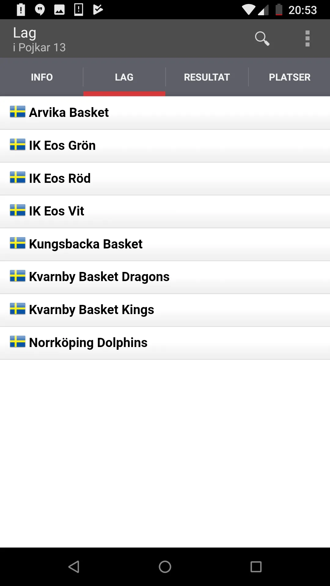 Kungsbacka Basketcup | Indus Appstore | Screenshot