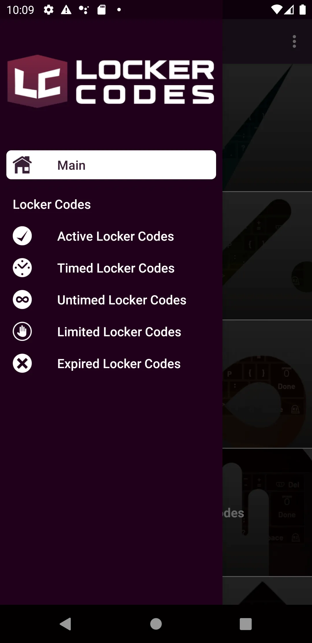 Locker Codes | Indus Appstore | Screenshot