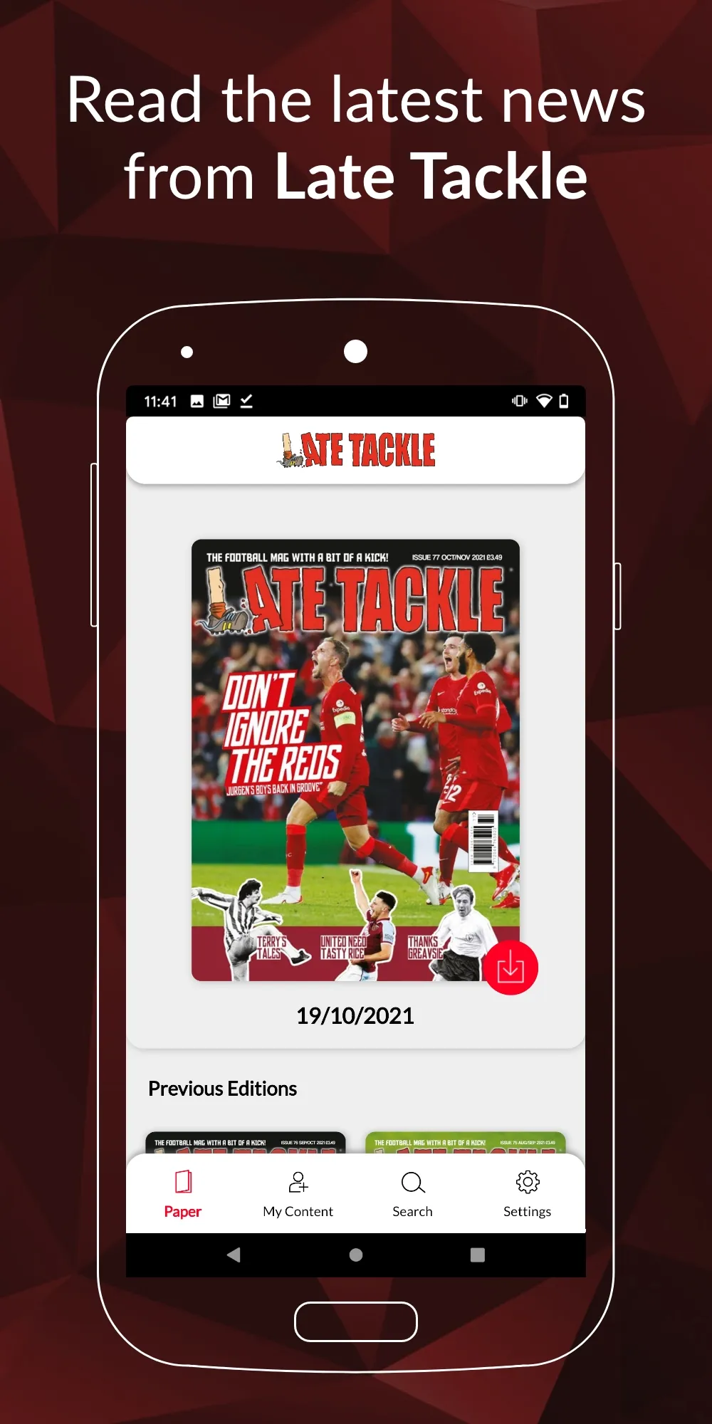 Late Tackle Magazine | Indus Appstore | Screenshot