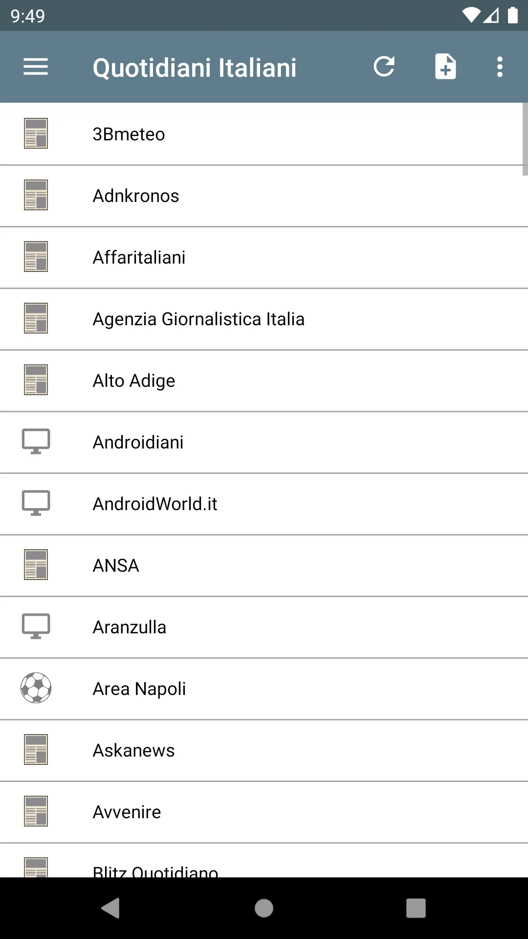 Quotidiani Italiani | Indus Appstore | Screenshot