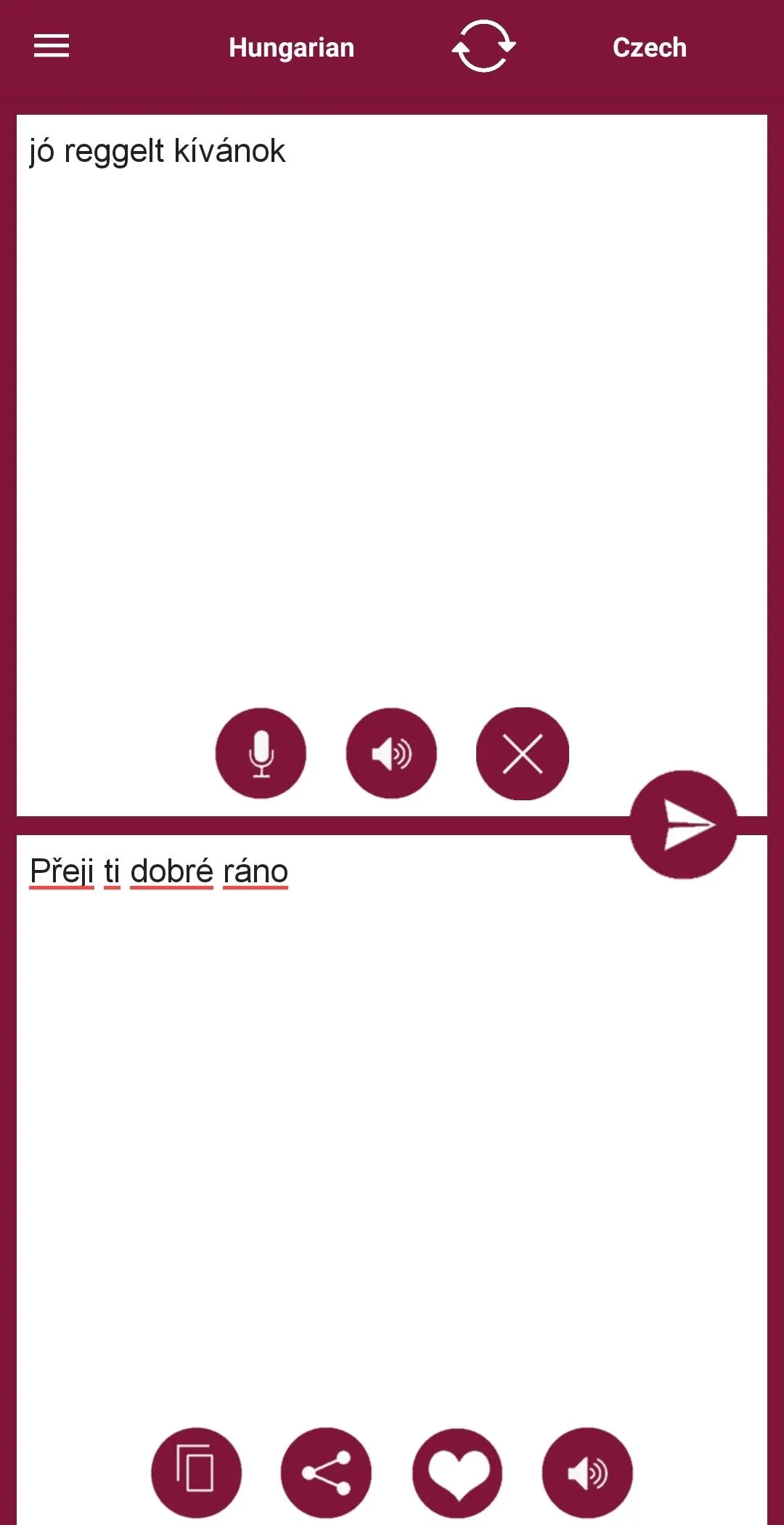 Hungarian - Czech Translator | Indus Appstore | Screenshot