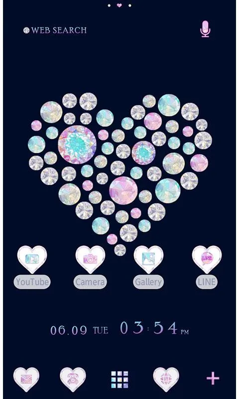 Beautiful Theme-Jewel Heart- | Indus Appstore | Screenshot